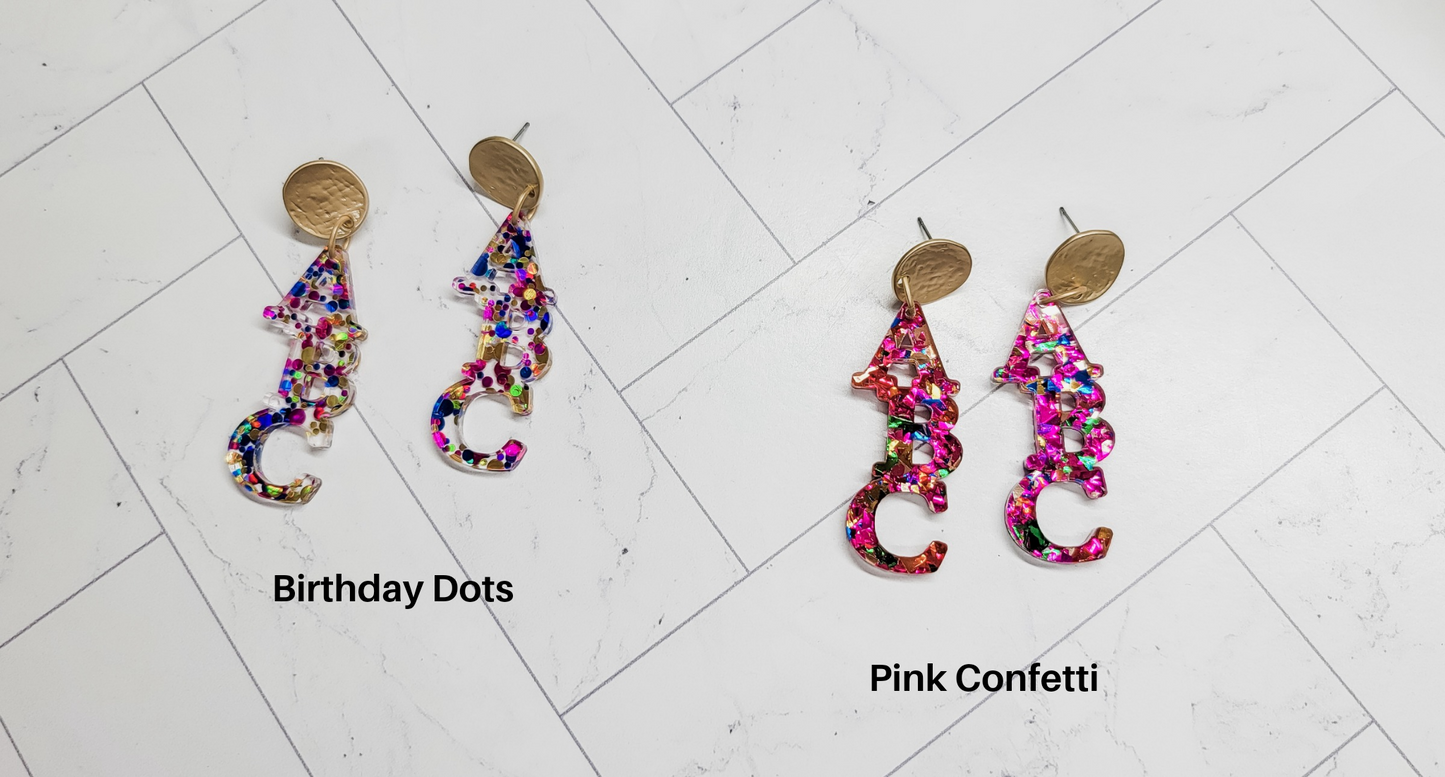 ABC Teacher Earrings