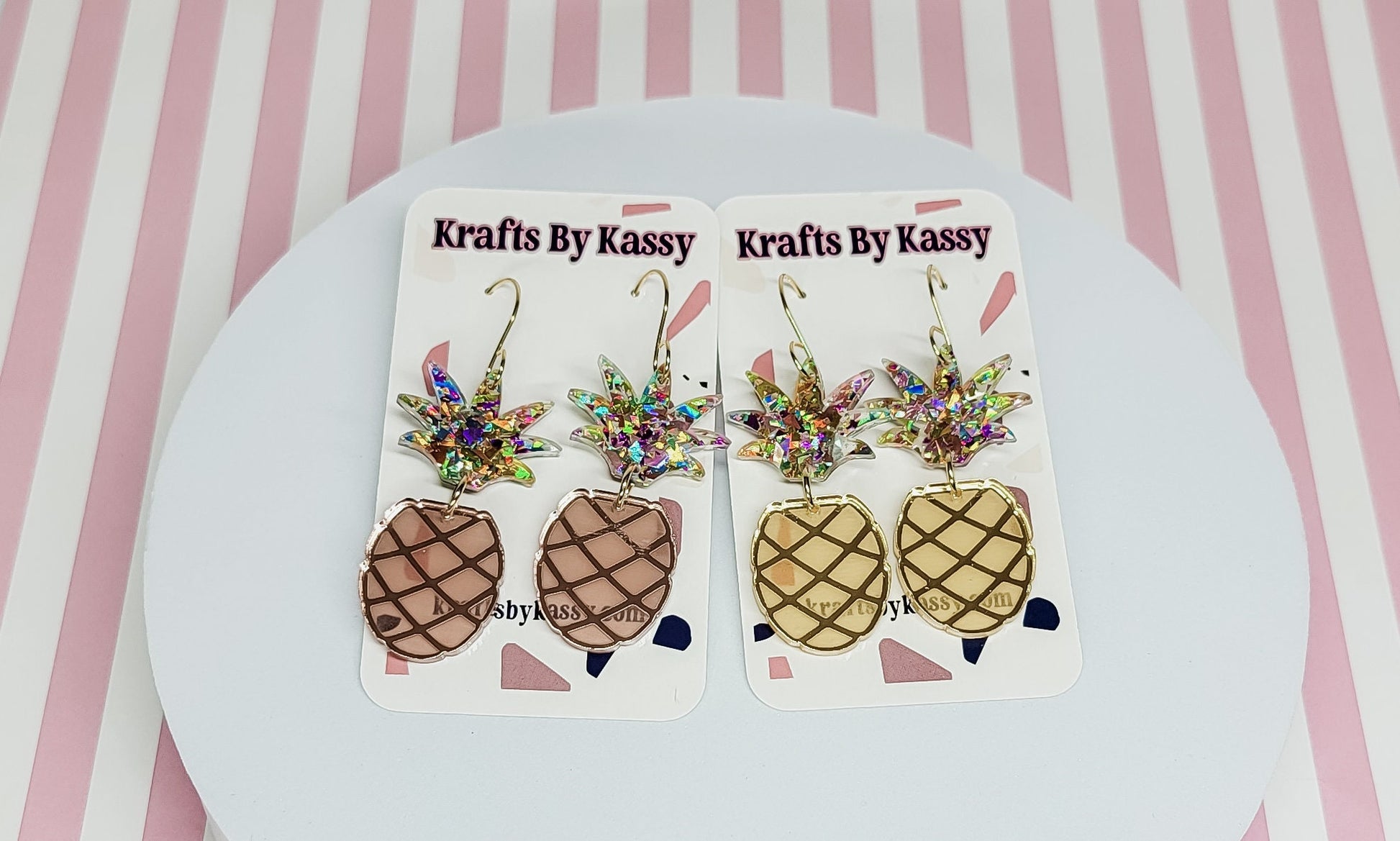 Pineapple Acrylic Earrings
