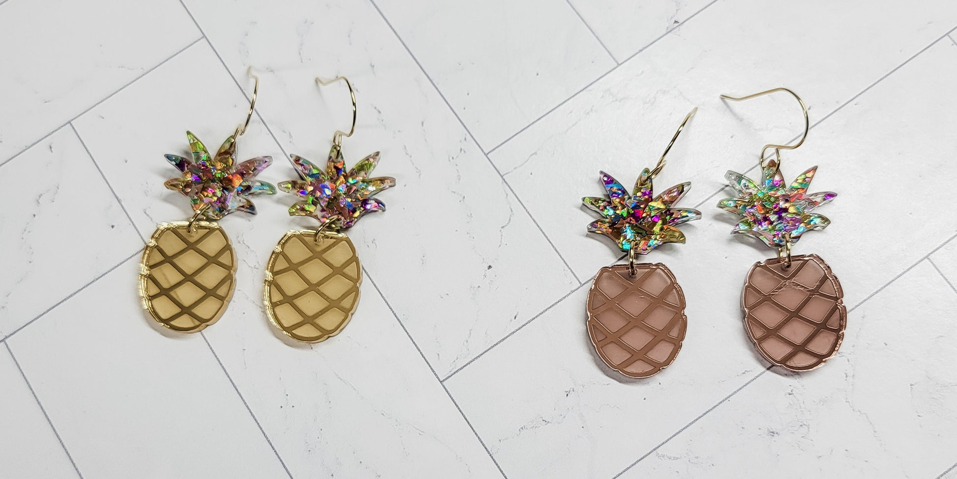 Pineapple Acrylic Earrings
