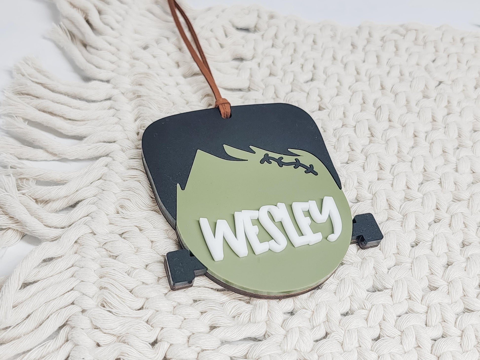 Frankenstein Halloween Tag, Boo Basket Tag, Halloween Name Tag, Trick or Treat Bag Tag, Gift for Kids. Personalized Halloween Bag Tag