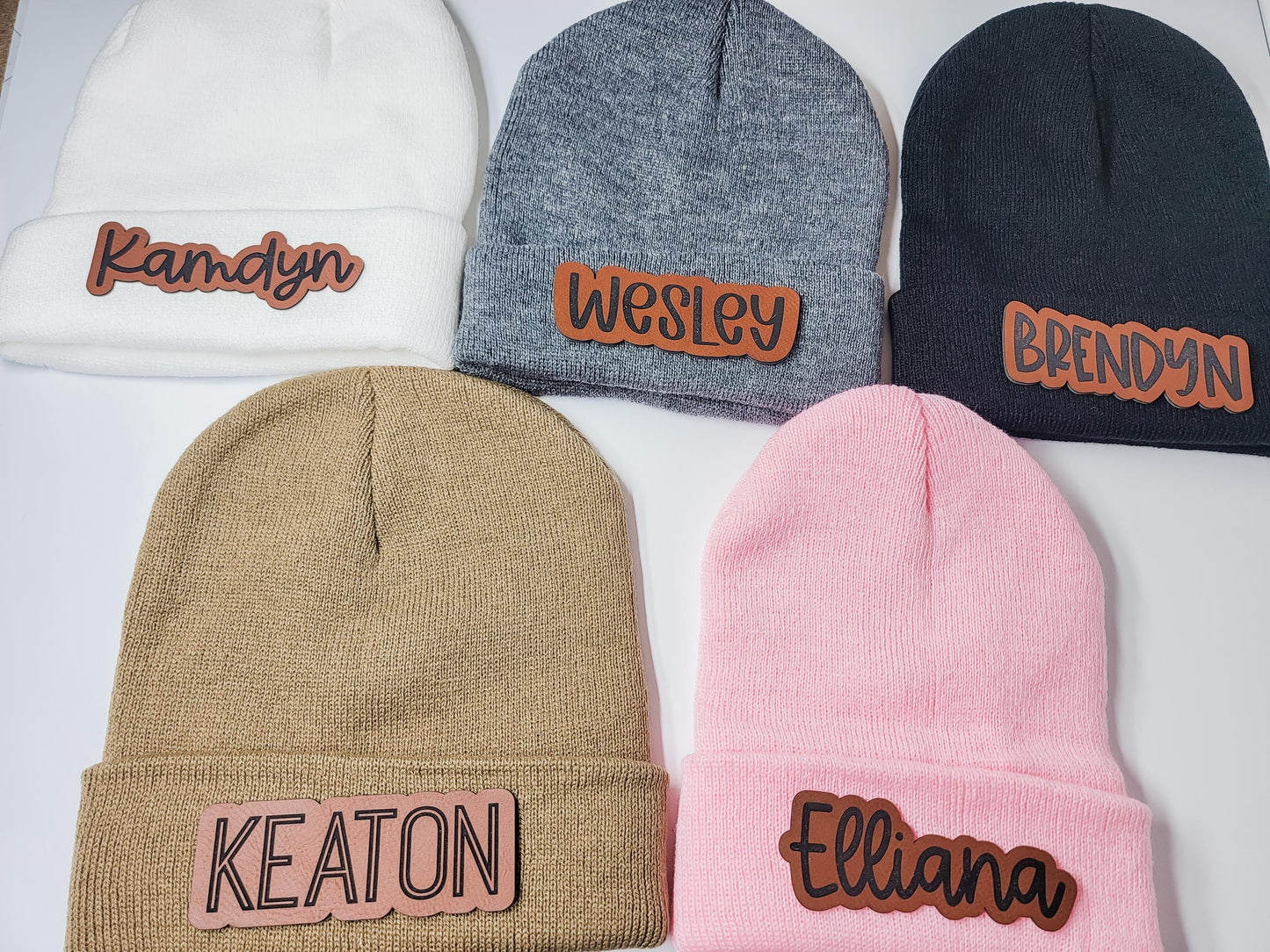 Personalized Beanie, Winter Hat, Customized Beanie, Hat with Patch, Christmas Gift, Stocking Stuffer for Kids