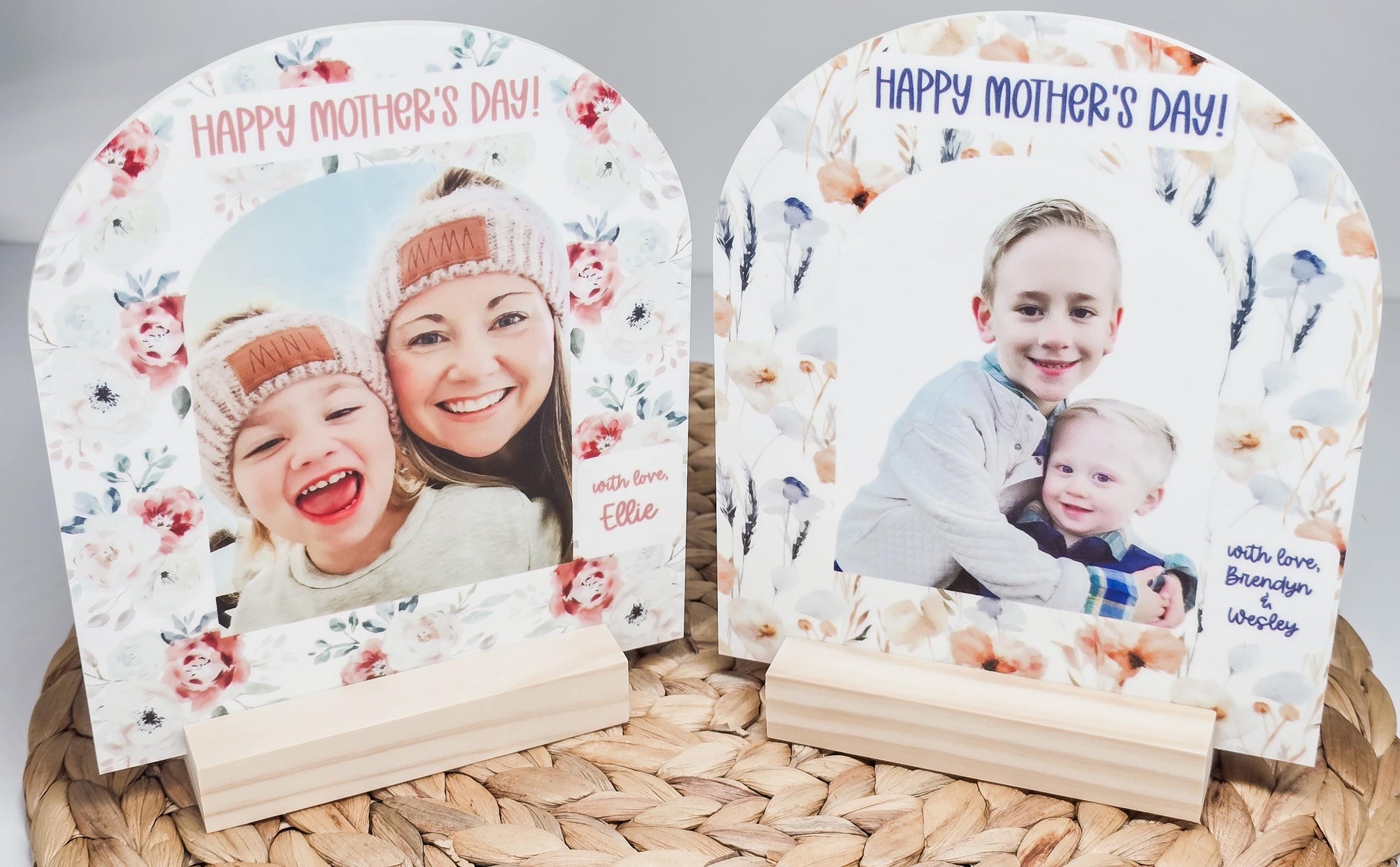 Personalized Photo Frame, Mothers Day Gift, Gift for Mom, Desk Photo