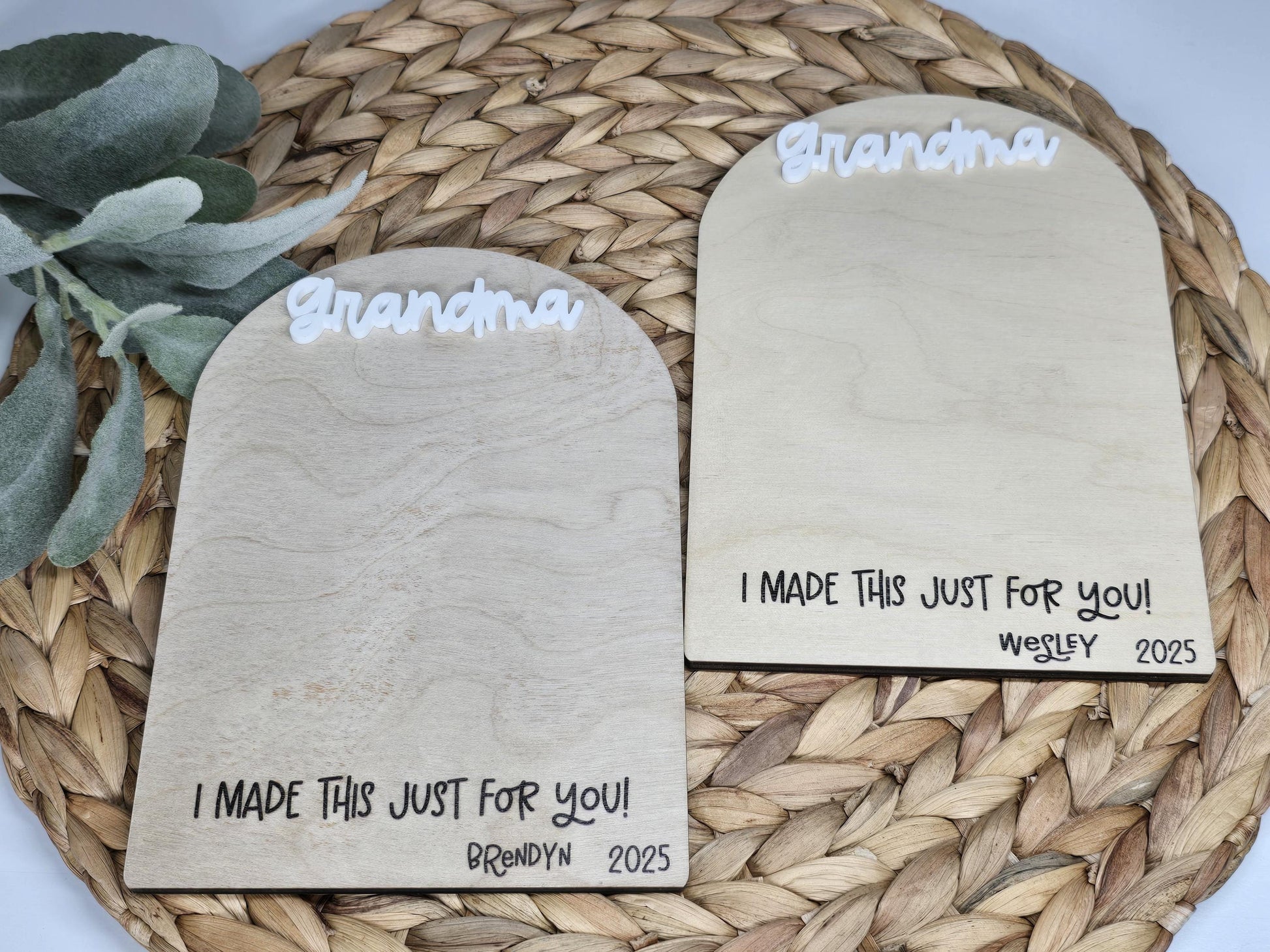 Kid Artwork Sign, Drawing Sign, Personalized Mother's Day Gift, Present for Grandma, Handmade Gift From Children, Dad Gift, Grandpa Present