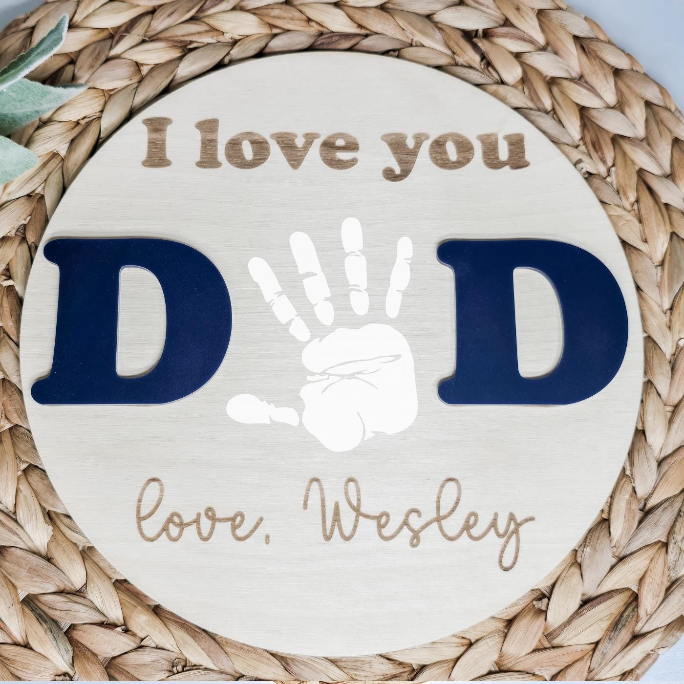 Handprint Sign, Arch Wooden Decor, Handprint Keepsake, Mother's Day Gift, Gift From Kids, Father's Day Gift