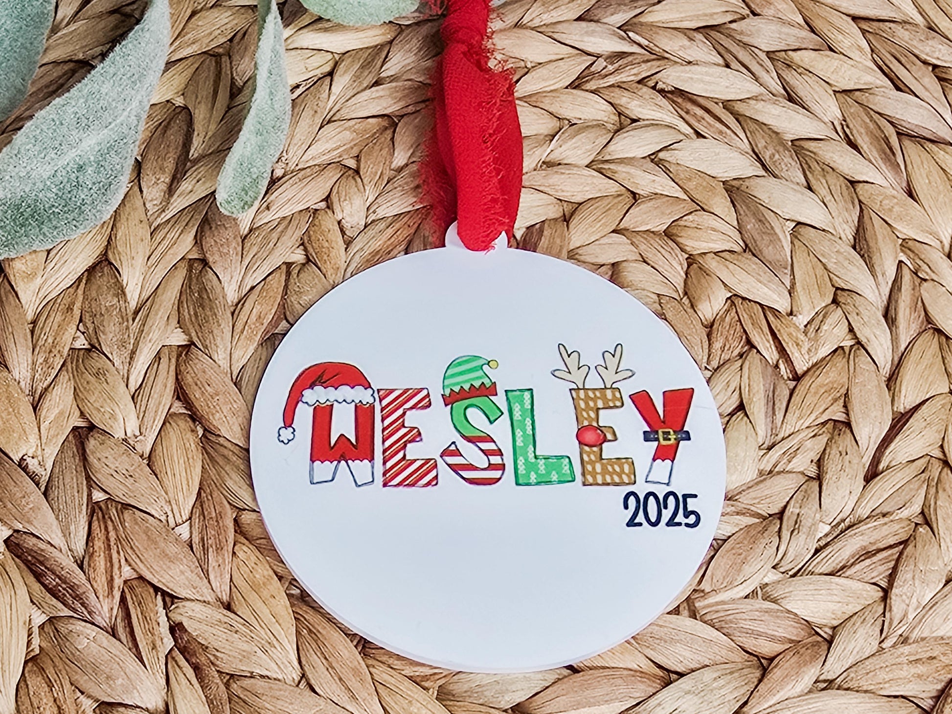 Personalized Christmas Ornament, Personalized Baby Ornament, Custom Ornament, Christmas Decor, Gift Tag, Acrylic Ornament, Child Gift