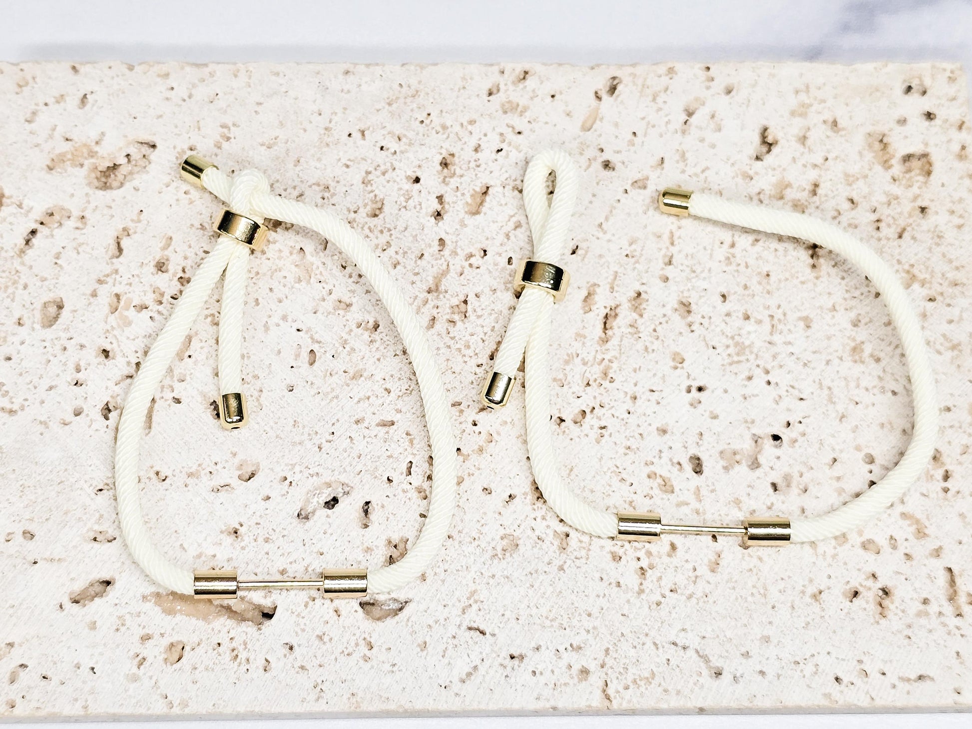 Charm Bracelet, Minimalist Jewelry, Modern Jewelry, Nylon Braided Cord Charm Bracelet