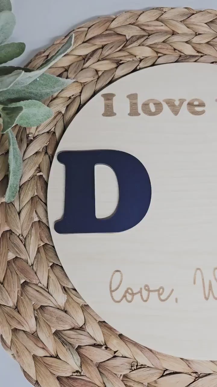 Handprint Sign, Arch Wooden Decor, Handprint Keepsake, Mother's Day Gift, Gift From Kids, Father's Day Gift