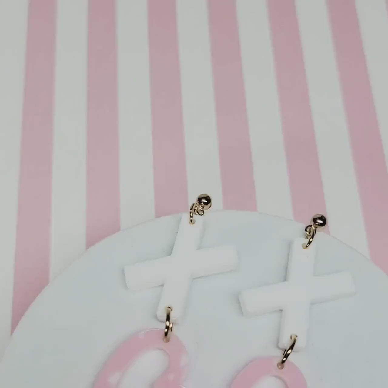 XO Acrylic Earrings, Valentine Jewelry, Fun Accessories, Statement Acrylic Earrings, Heart Acrylic Earrings, Pink Marble