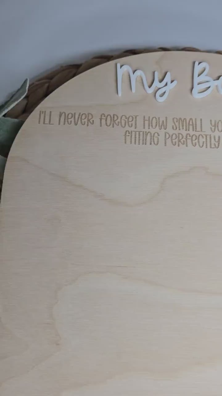 Mommy and Me Sign, Handprint Sign, Arch Wooden Decor, Handprint Keepsake, Mother's Day Gift, Gift From Kids