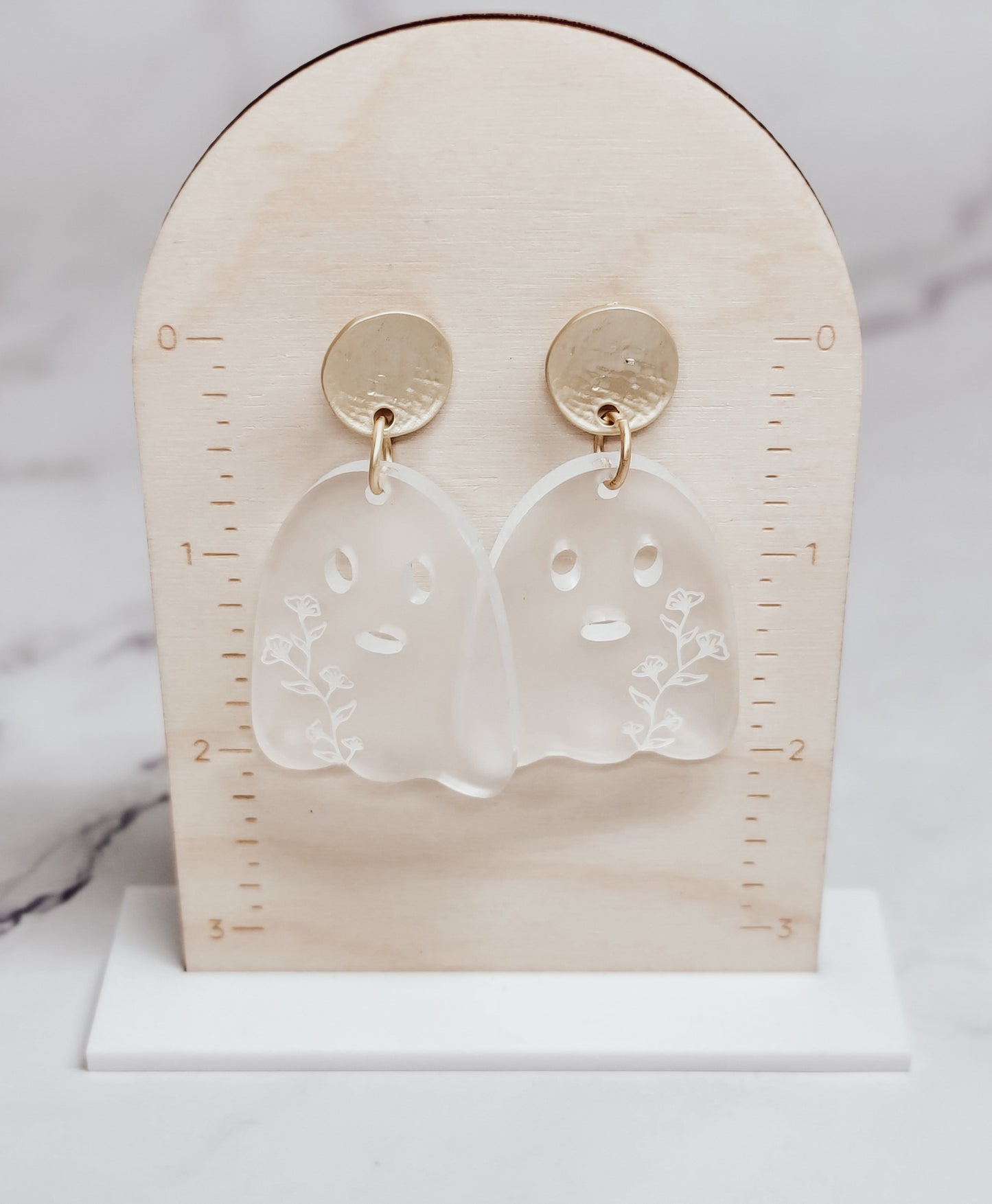 Ghost Floral Earrings
