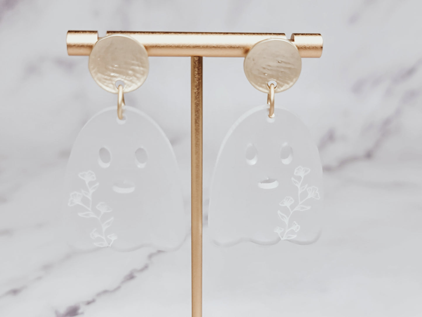 Ghost Floral Earrings