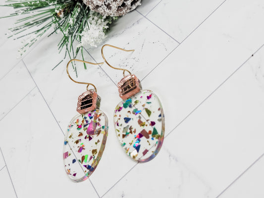 Christmas Tree Light Bulb Earrings