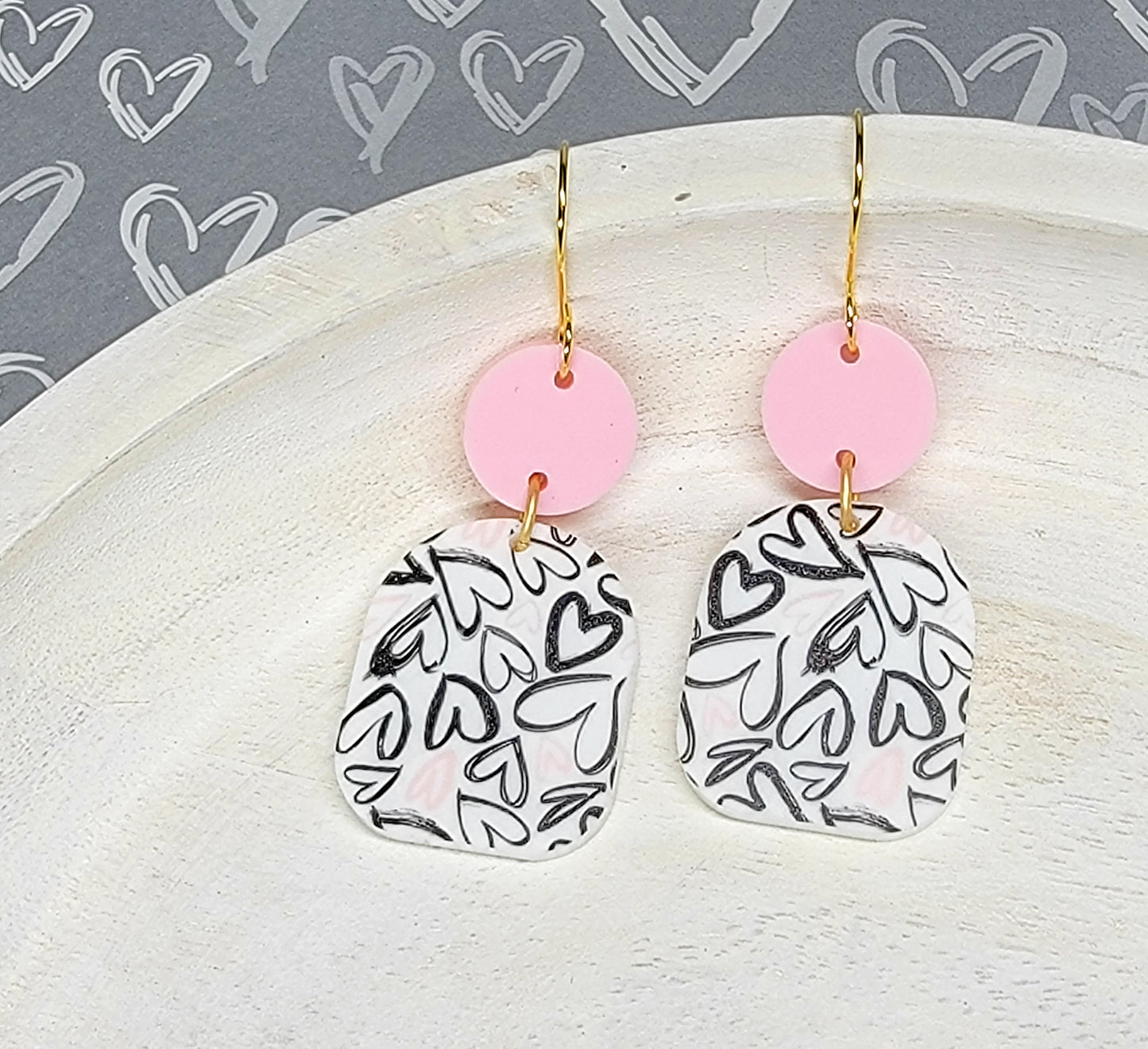 Scattered Heart Earrings