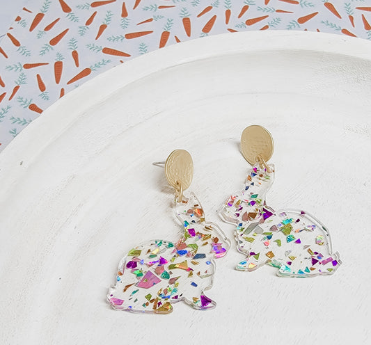 Confetti Bunny Earrings