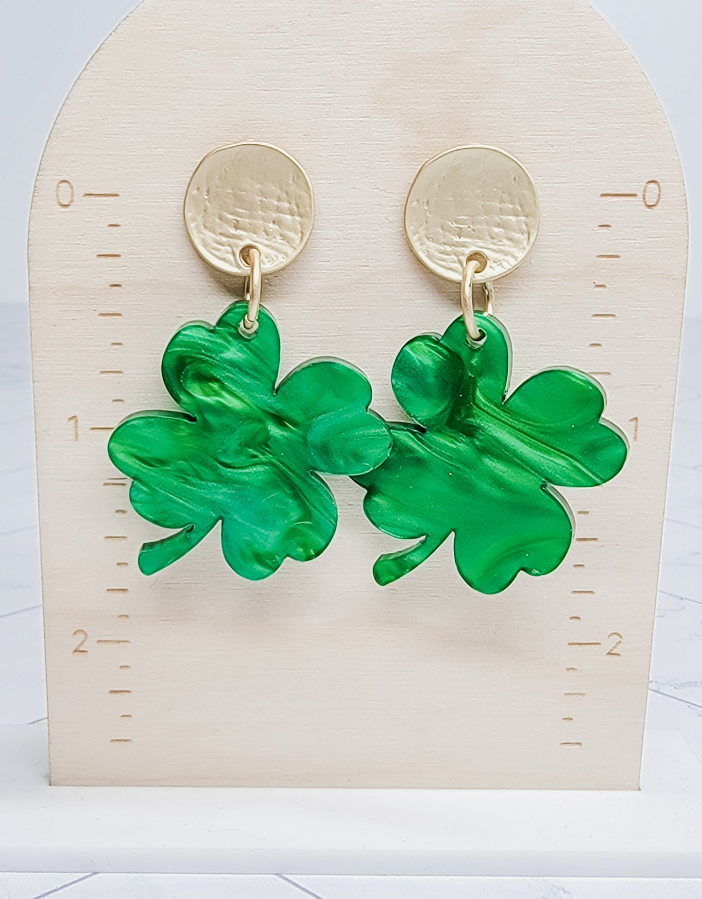 Pearl Shamrock Earrings