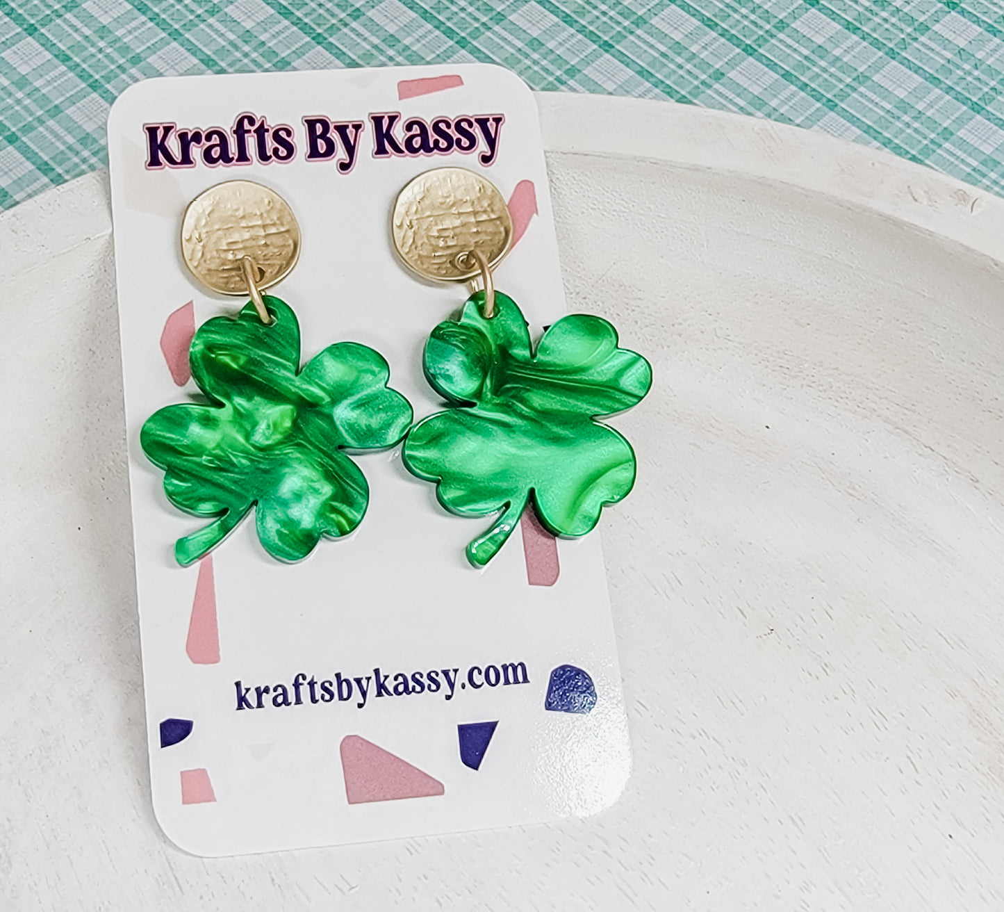 Pearl Shamrock Earrings