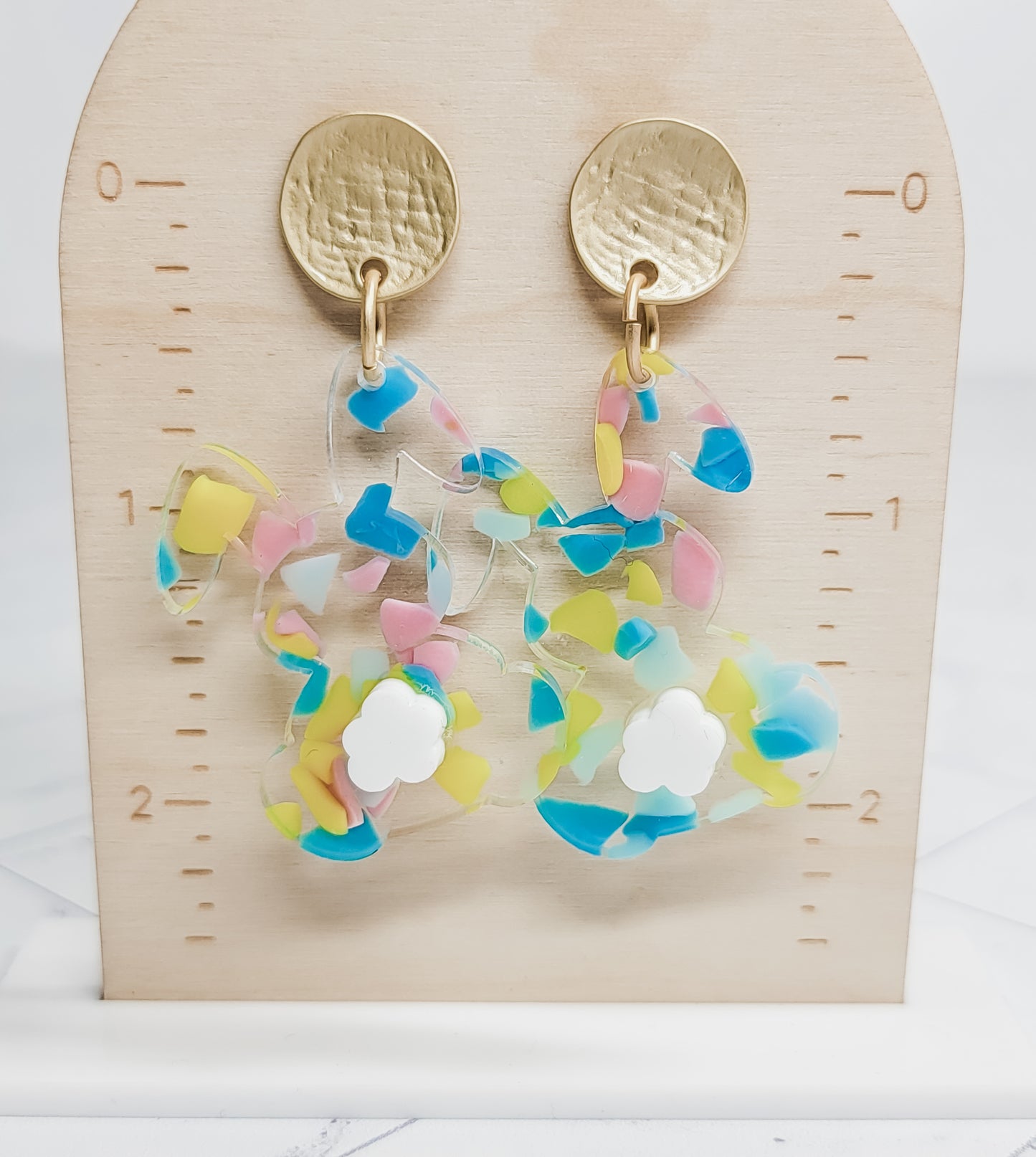 Spring Fluffy Bunny Earrings