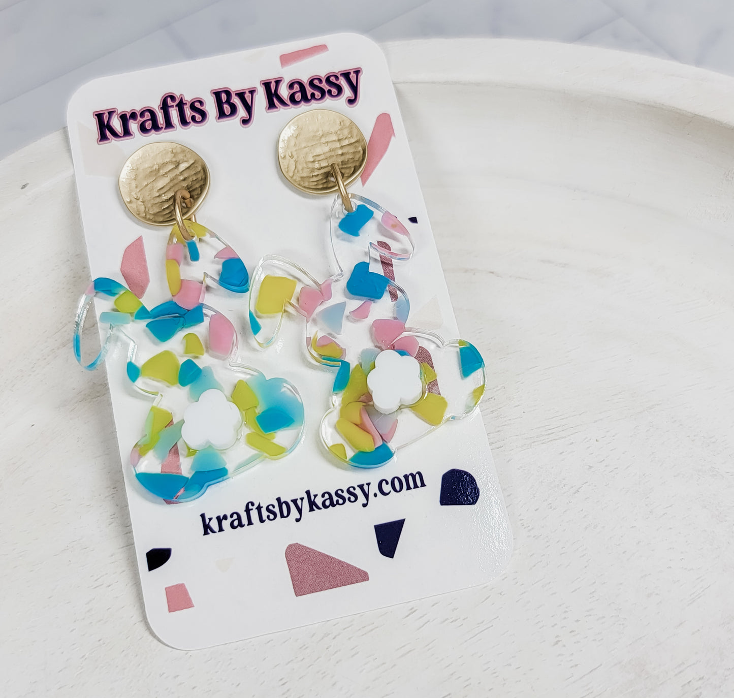 Spring Fluffy Bunny Earrings