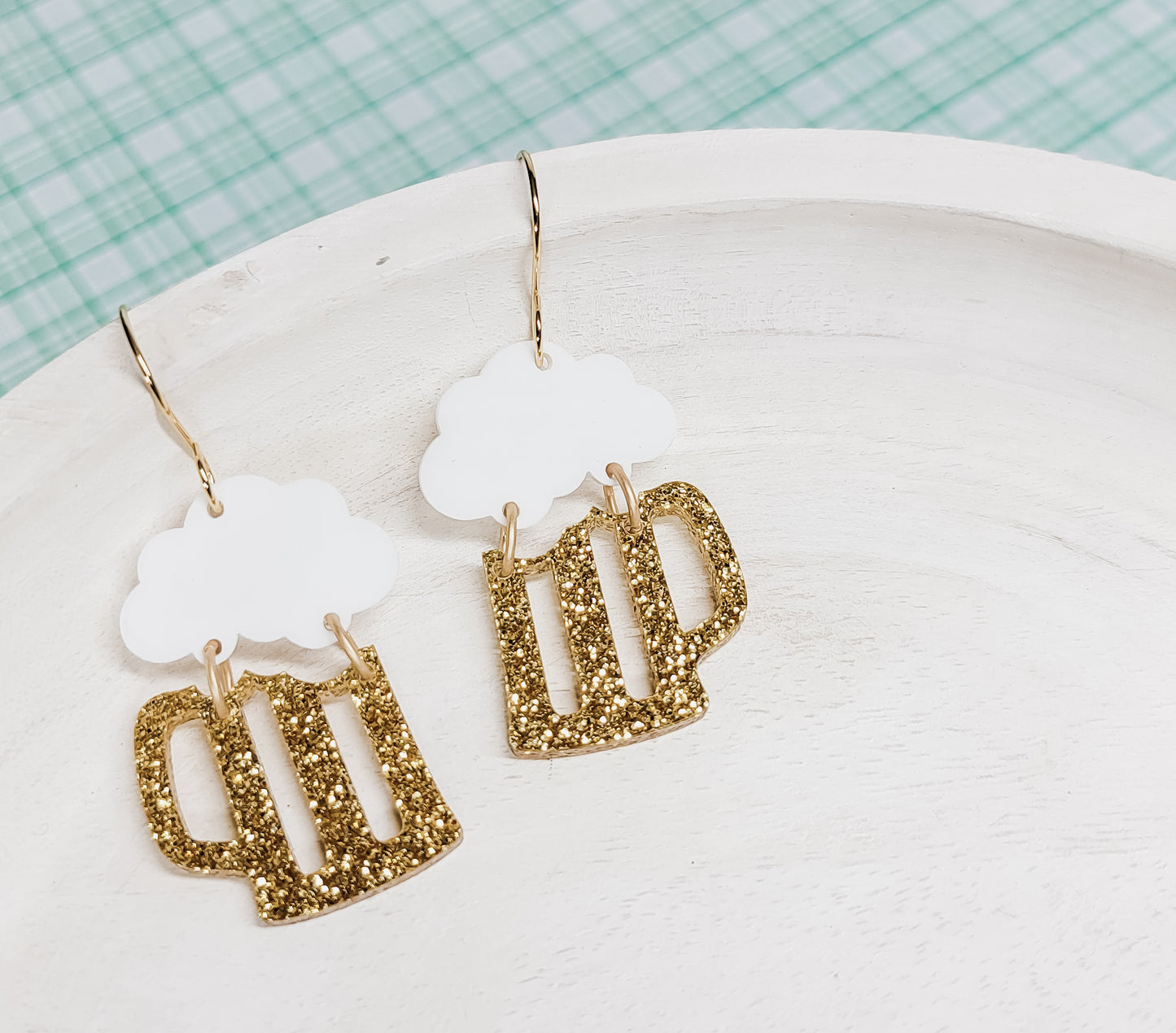 Beer Mug Earrings