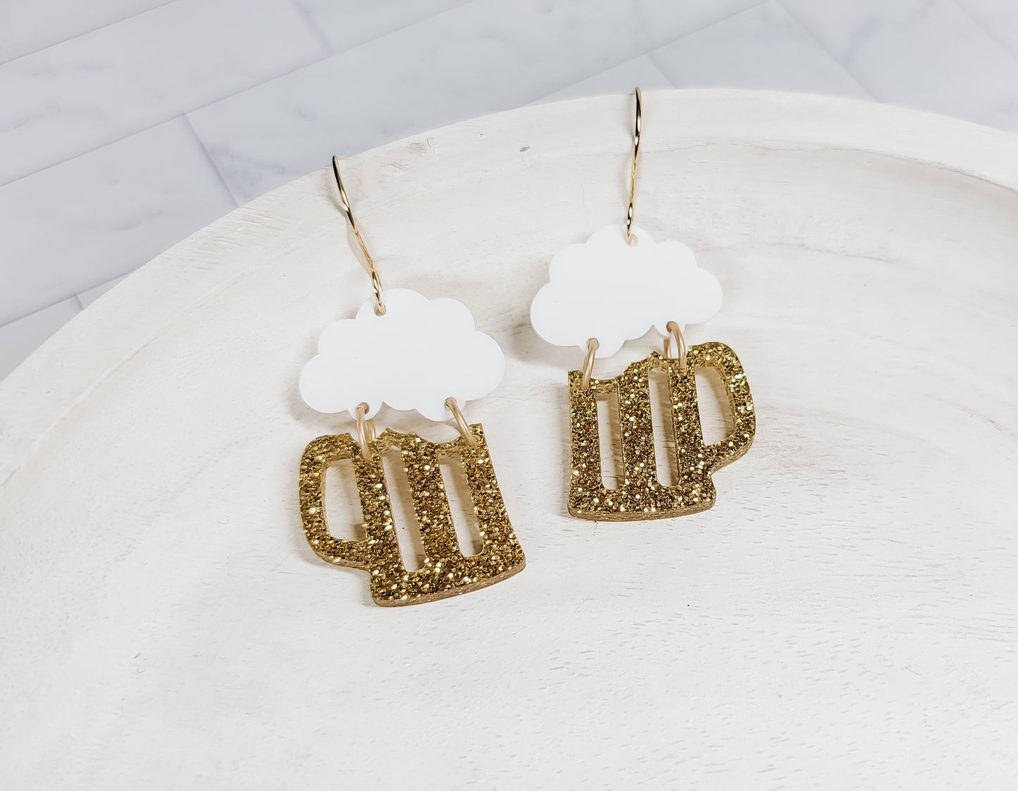 Beer Mug Earrings