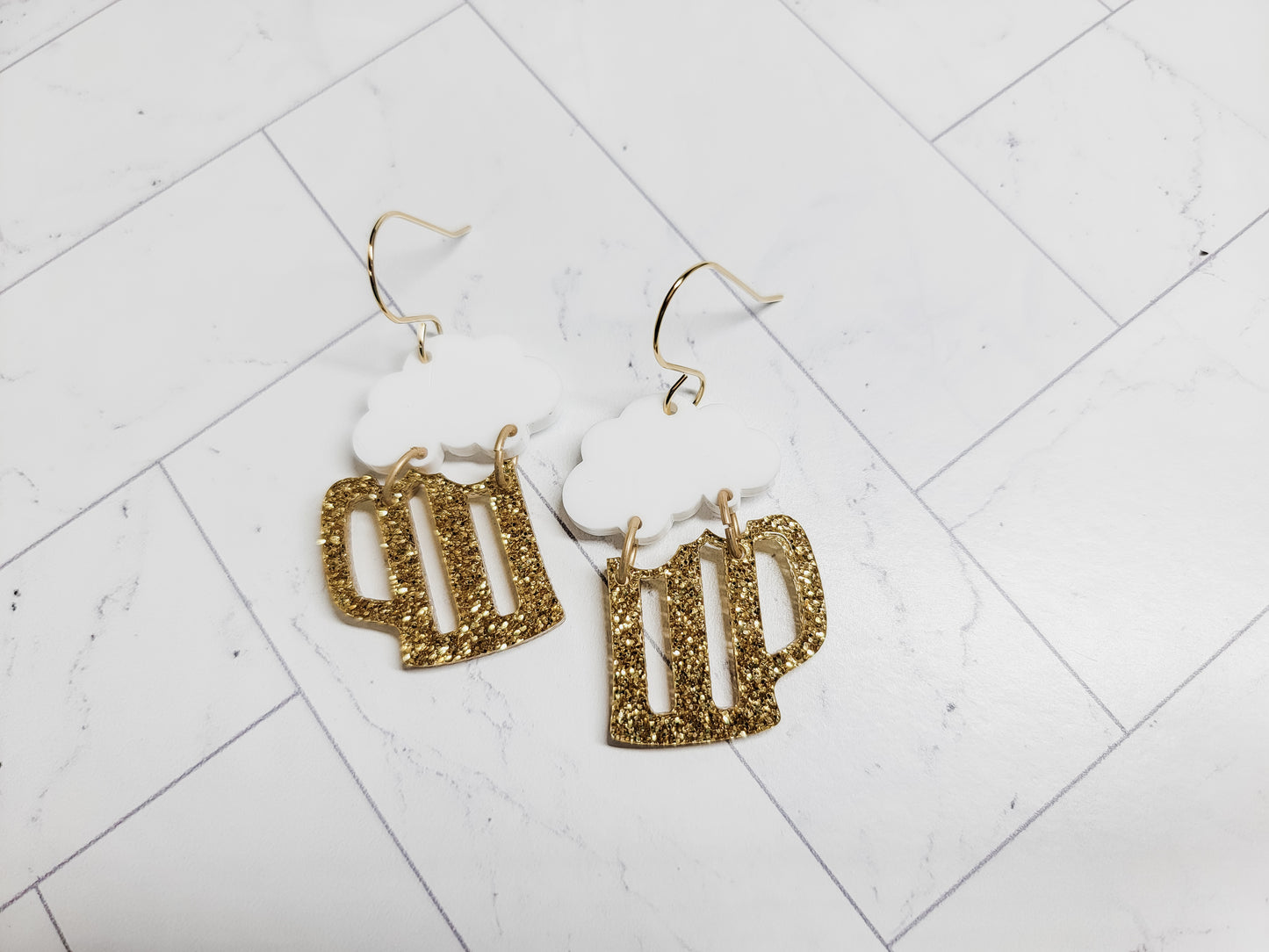 Beer Mug Earrings