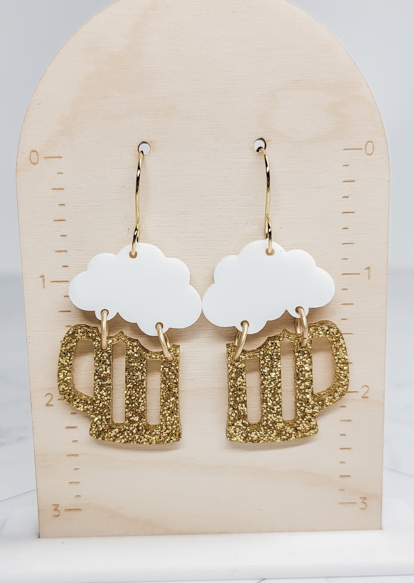 Beer Mug Earrings