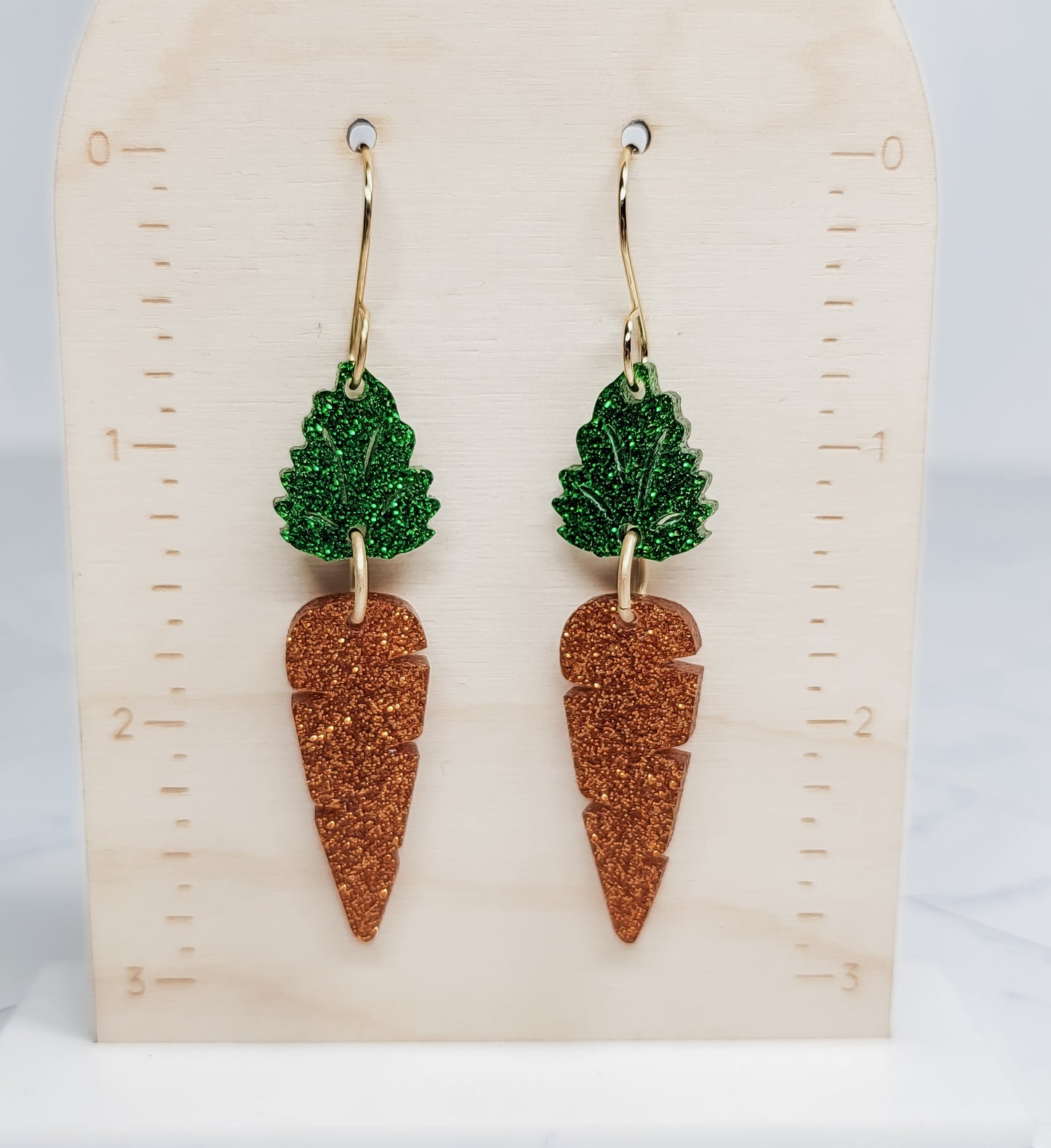 Carrot Dangle Earrings