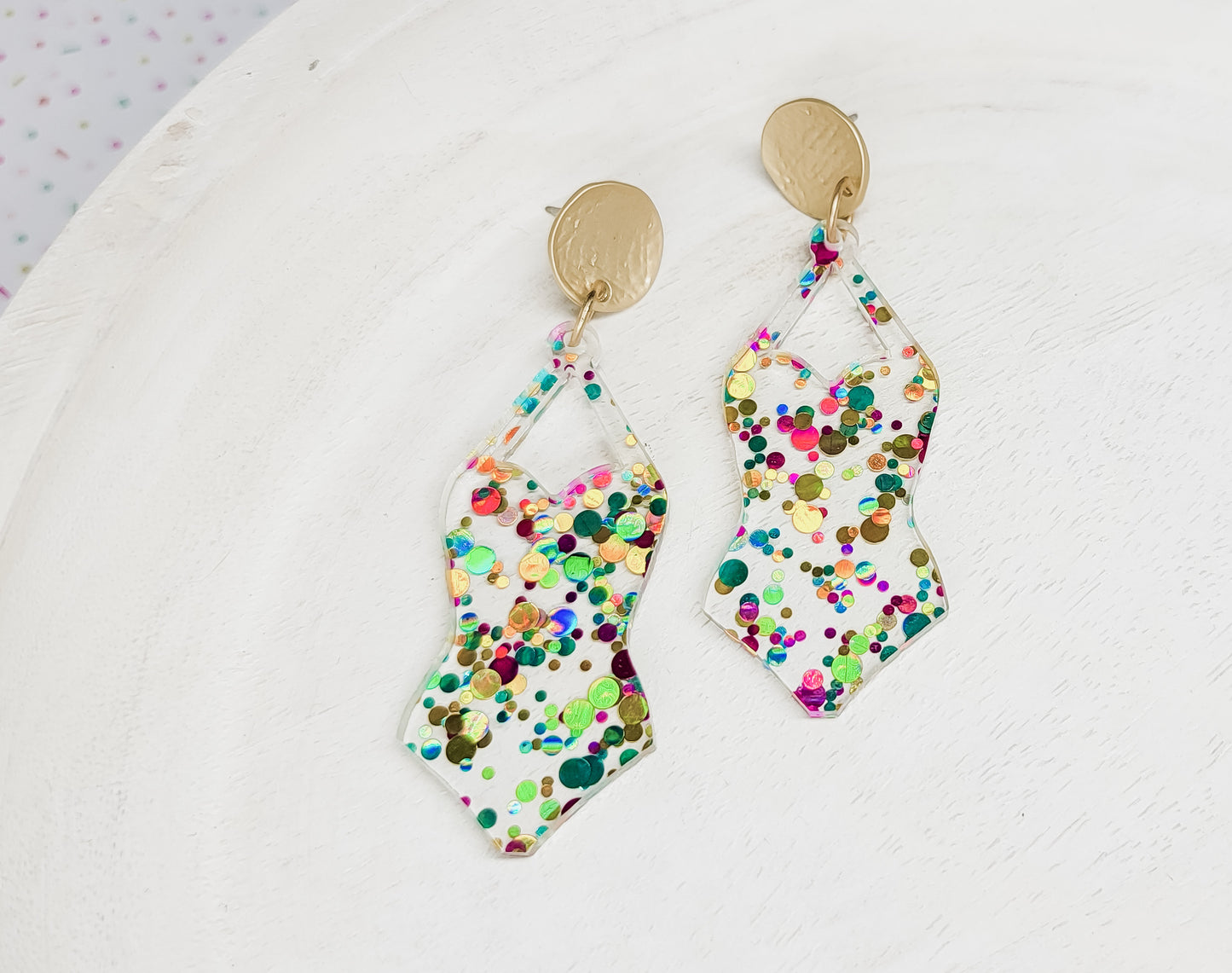 Dot Bathing Suit Earrings