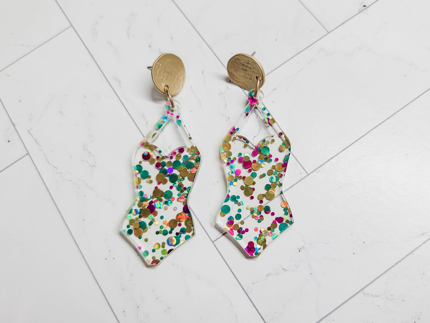 Dot Bathing Suit Earrings