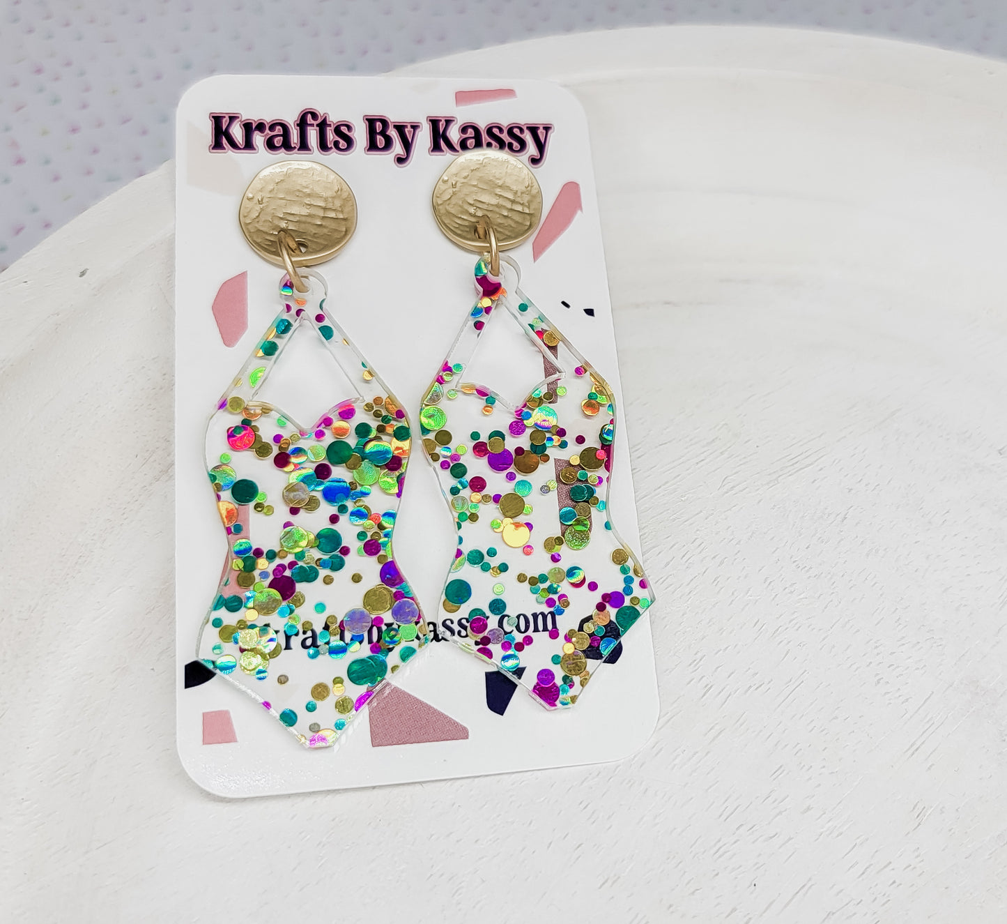 Dot Bathing Suit Earrings