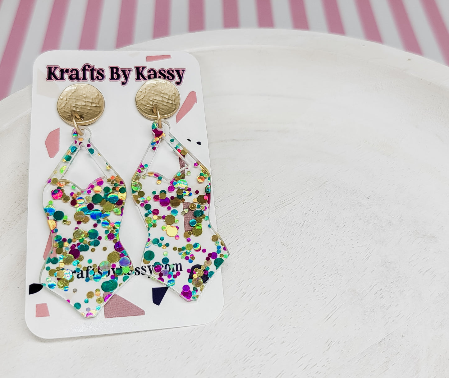 Dot Bathing Suit Earrings