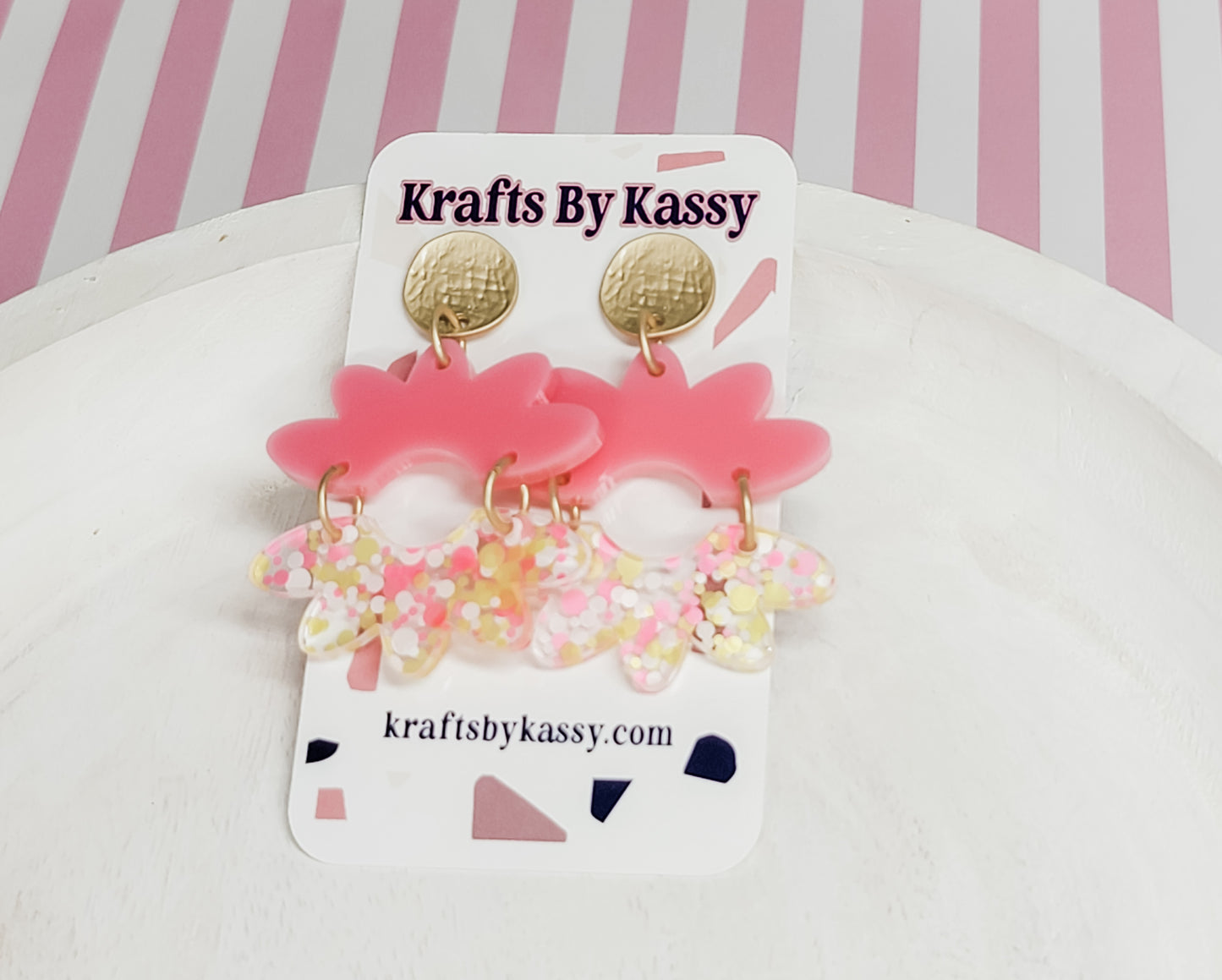 Split Floral Earrings