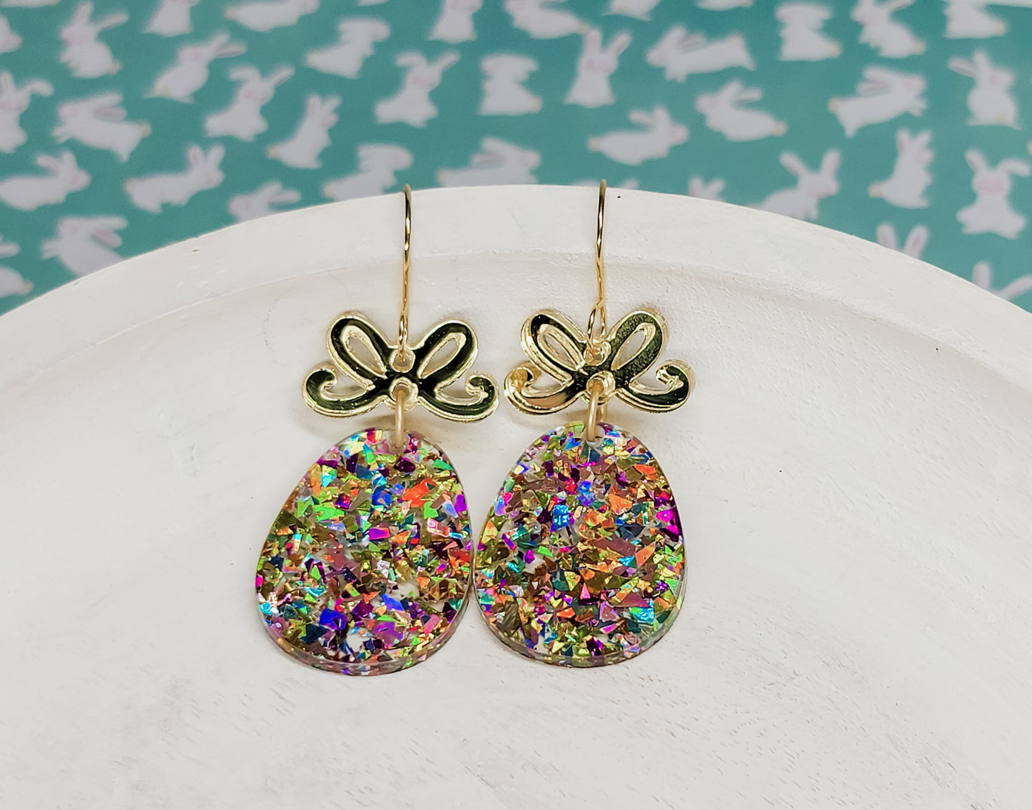 Confetti Easter Egg Earrings