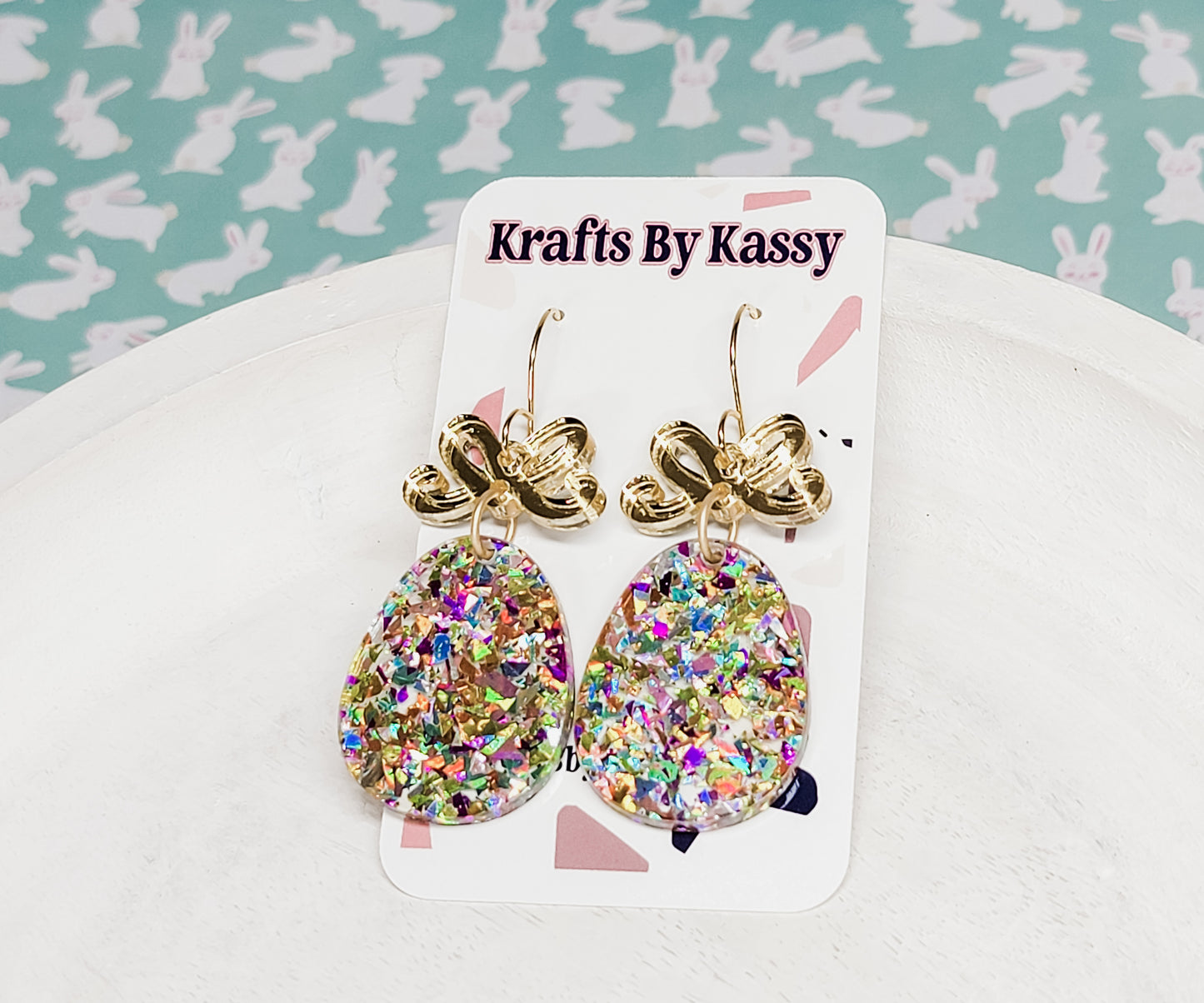 Confetti Easter Egg Earrings