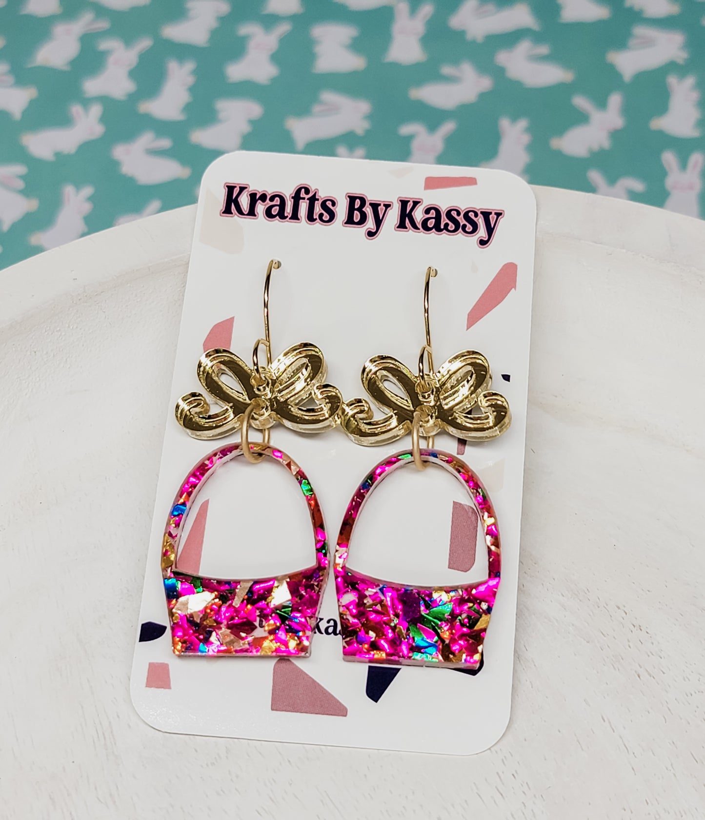 Easter Basket Earrings