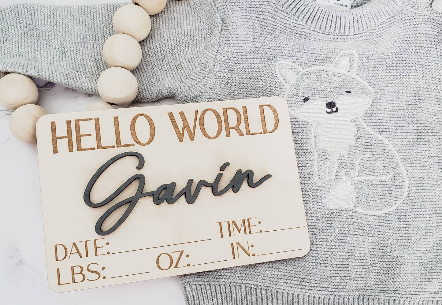 Birth Announcement Sign, Baby Name Announcement Stats Plaque, Hospital Baby Sign, Newborn Photo Prop, Engraved Baby Sign, Baby Shower Gift