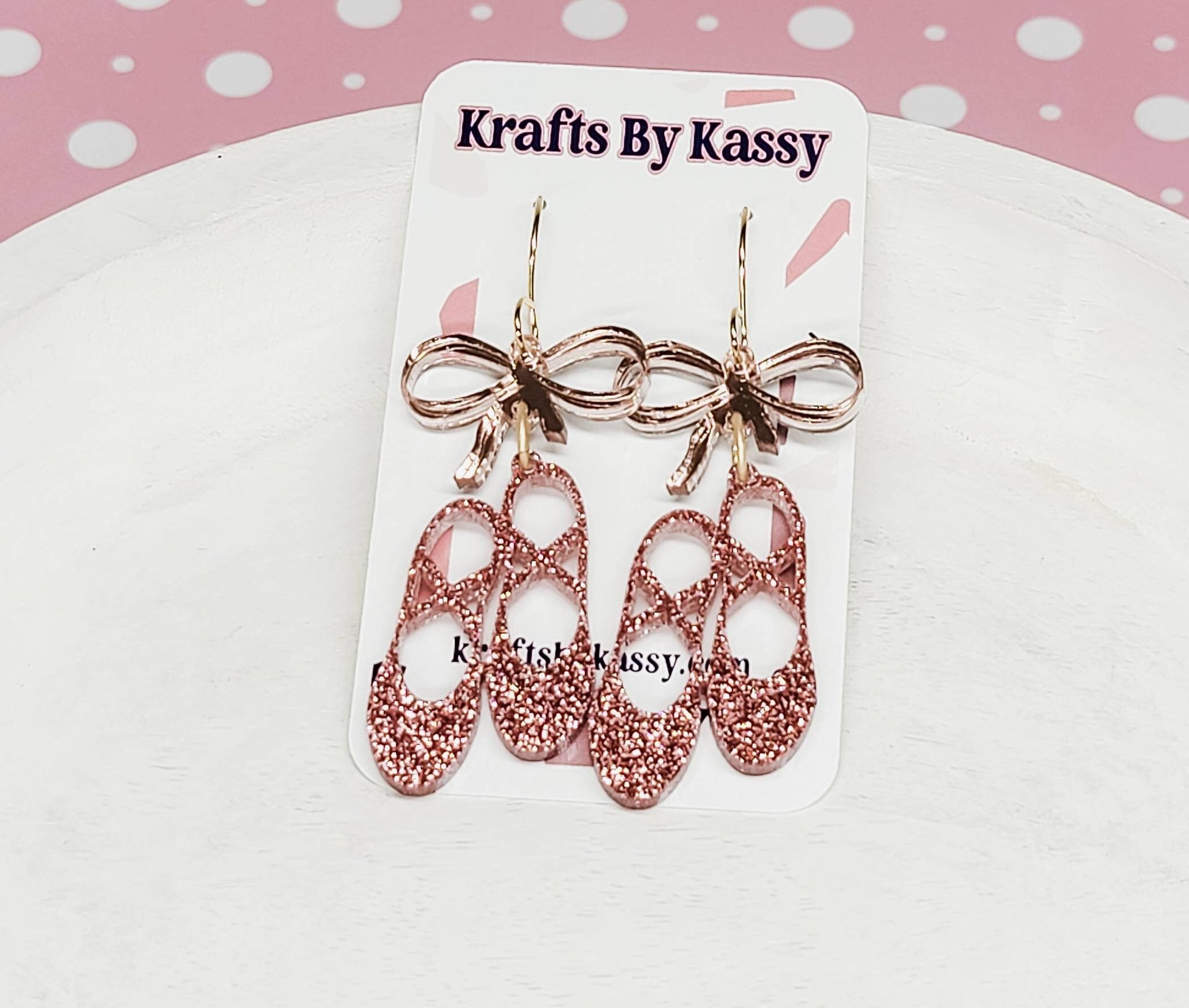Ballet Slipper Earrings, Sports Jewelry, Statement Acrylic Earrings, Ballet Acrylic Dangles, Ballet Mama Gift