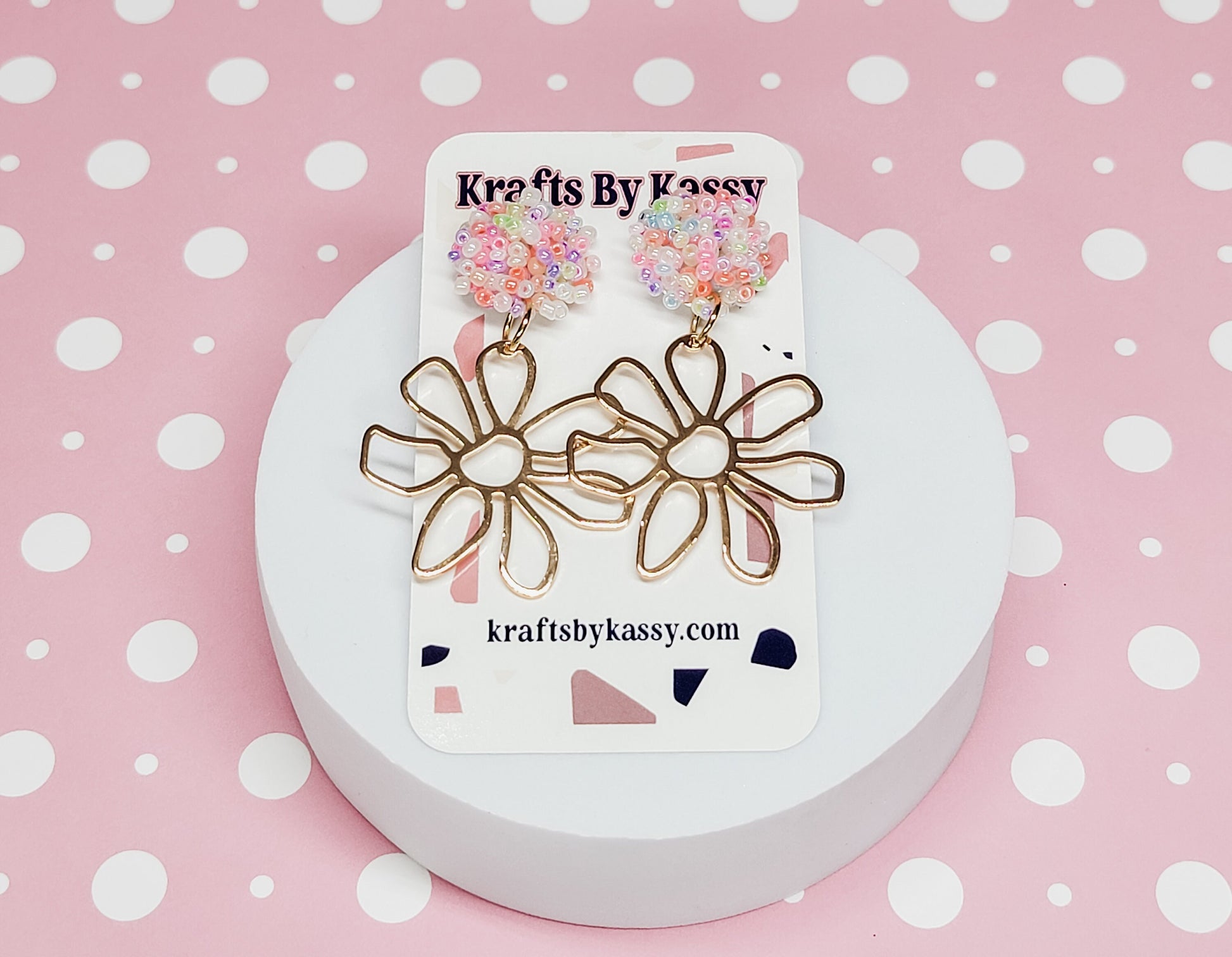 Boho Floral Earrings, Floral Dangles, Flower Jewelry, Acrylic Dangle Statement Earrings, Spring Accessiories