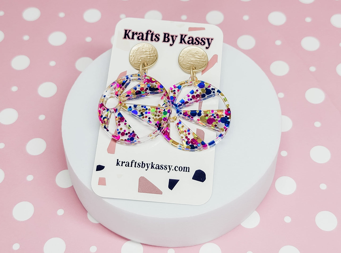 Beach Ball Acrylic Earrings, Beach Accessories, Fun Summer Jewelry, Hypoallergenic Studs