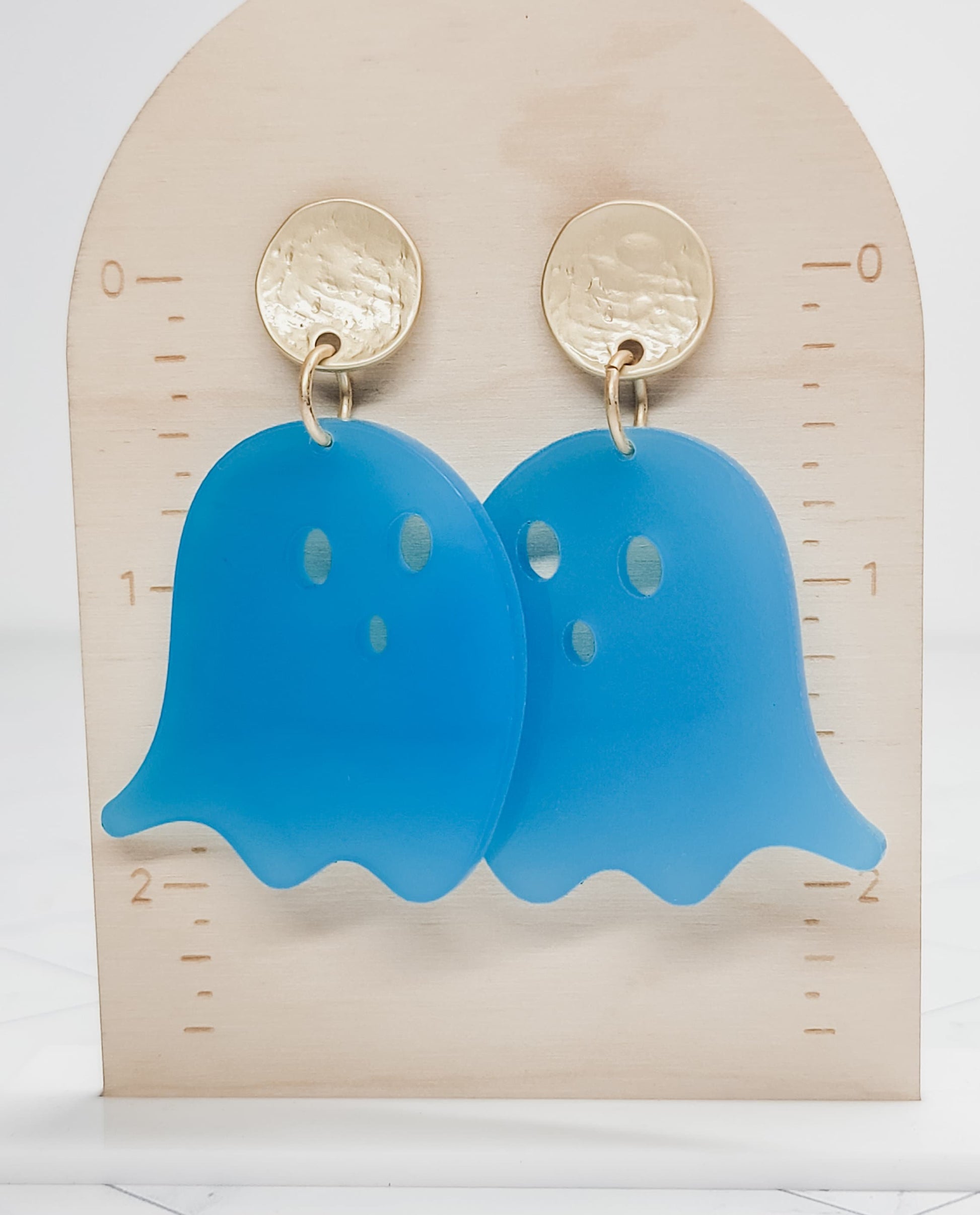 Glow in the Dark Ghost Earrings, Halloween Earrings, Acrylic Ghost Jewelry, Fall Accessories, Halloween Lover Gift, Cute Halloween Earring