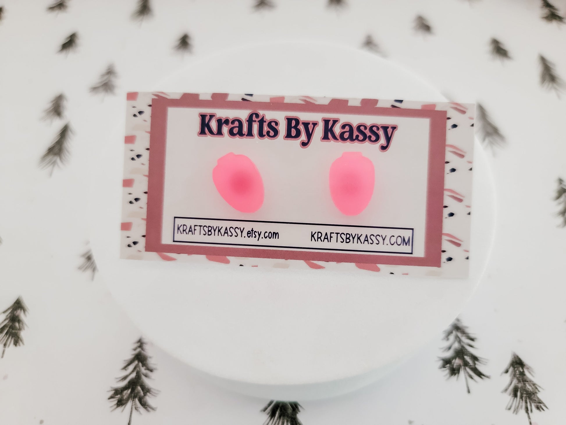 Christmas Bulb Studs, Holiday Winter Accessories, Statement Acrylic Earrings, Christmas Acrylic Earrings, Glow in the dark Bulb Studs