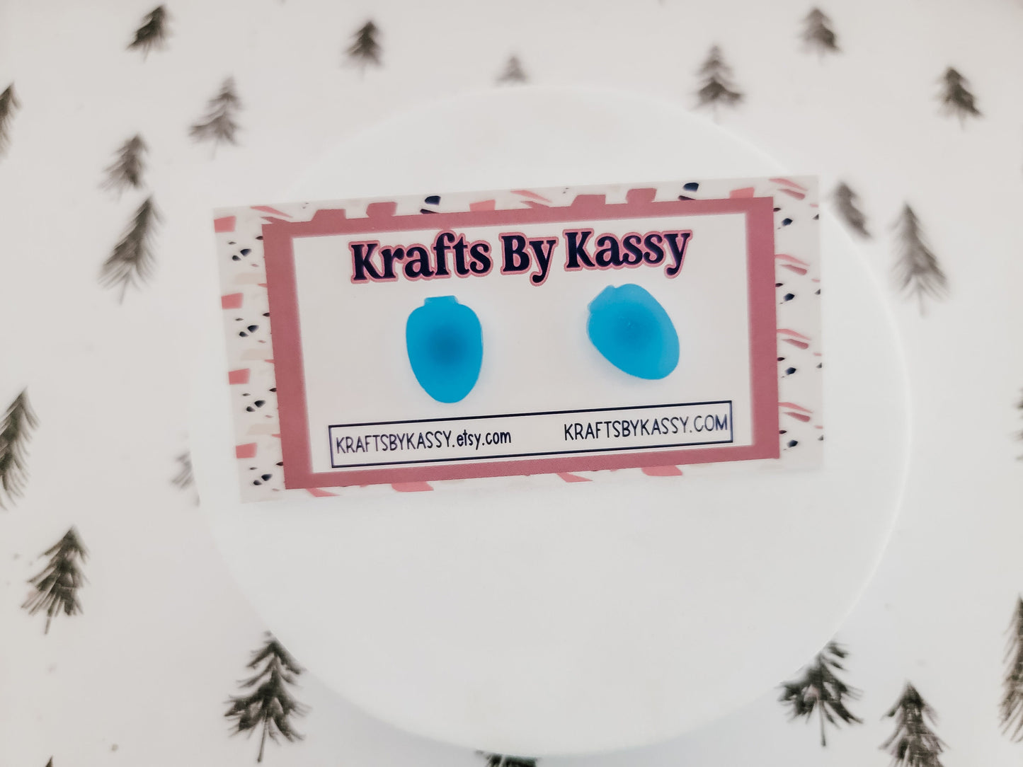 Christmas Bulb Studs, Holiday Winter Accessories, Statement Acrylic Earrings, Christmas Acrylic Earrings, Glow in the dark Bulb Studs