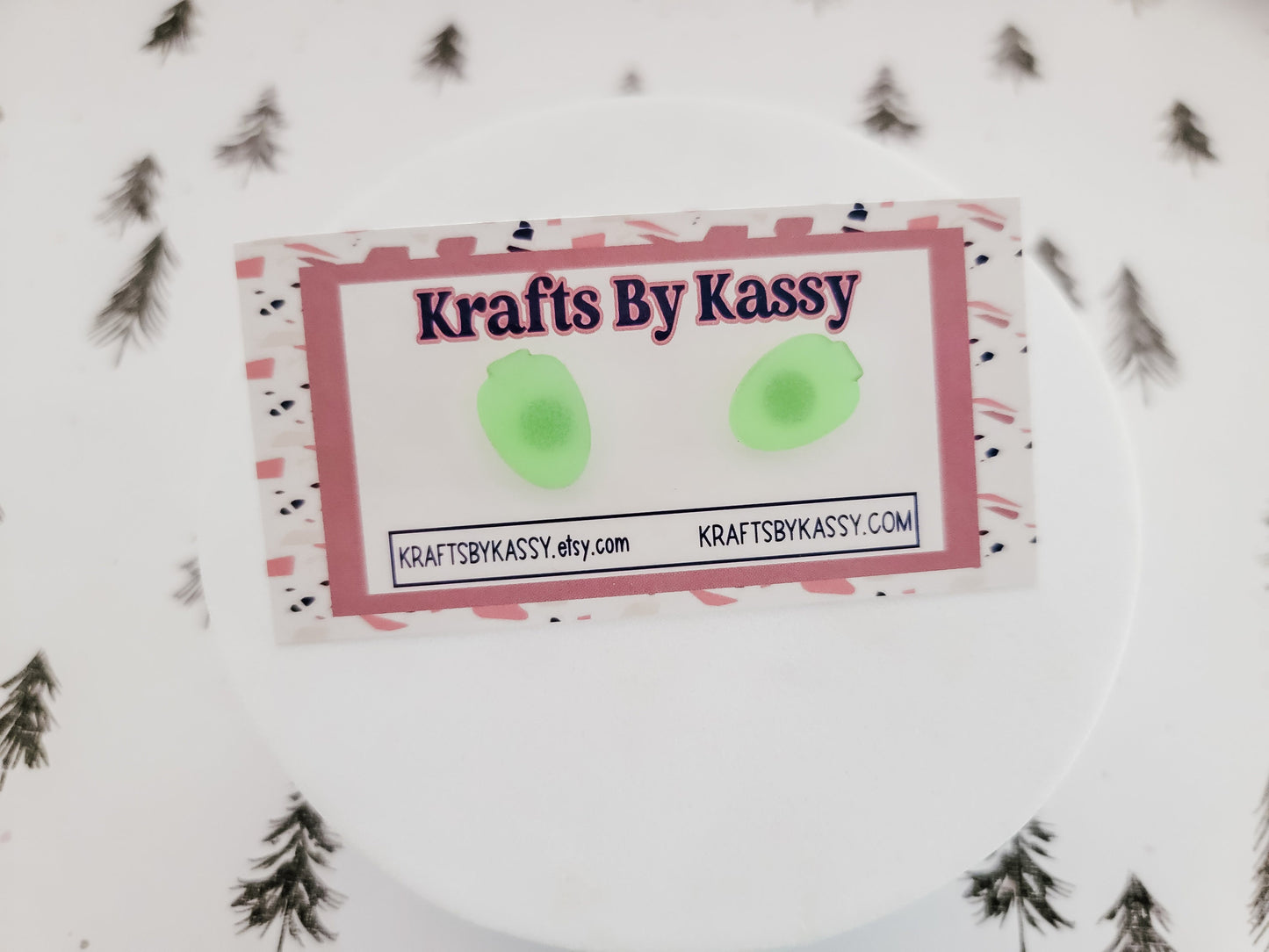 Christmas Bulb Studs, Holiday Winter Accessories, Statement Acrylic Earrings, Christmas Acrylic Earrings, Glow in the dark Bulb Studs