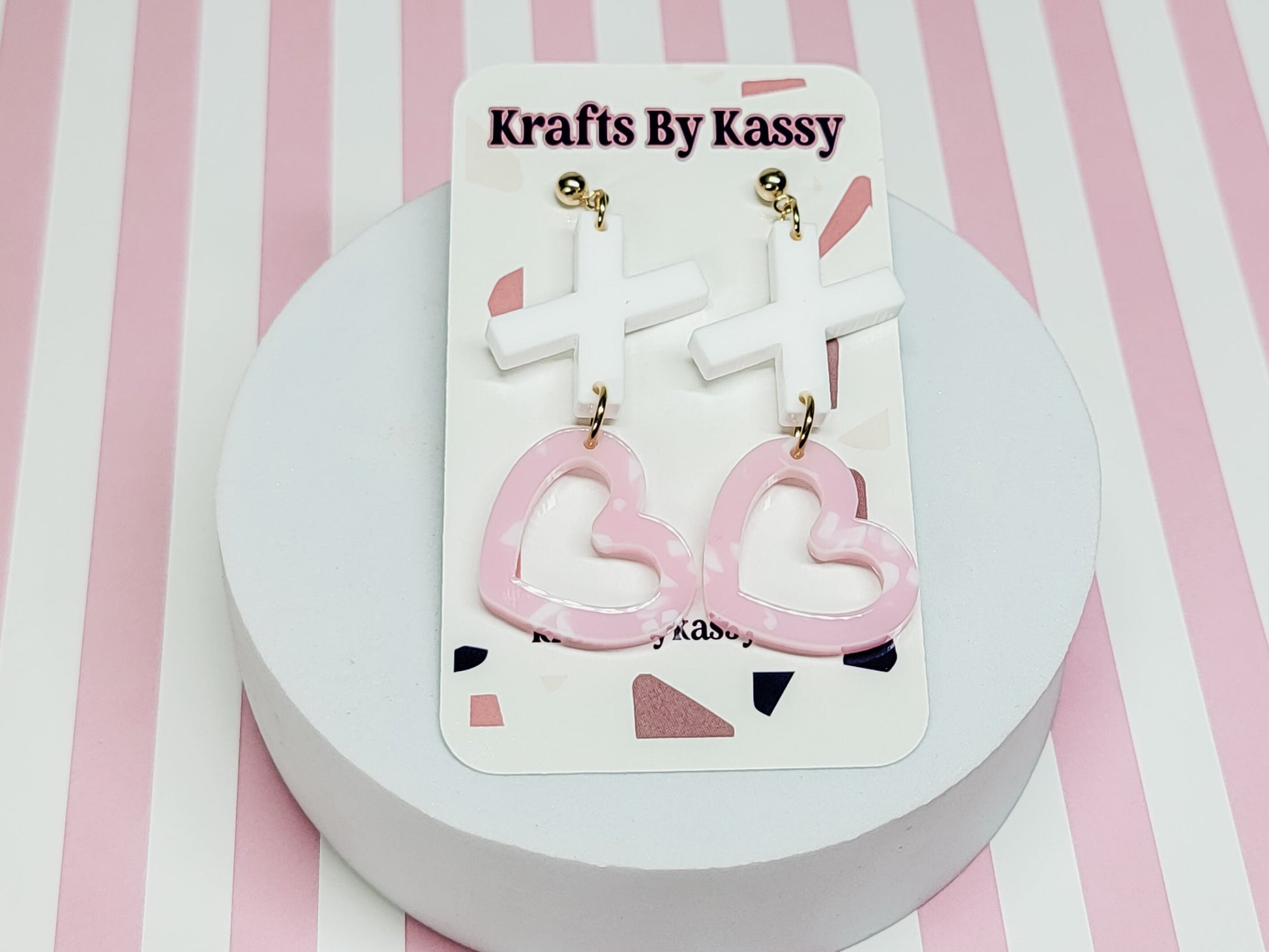 XO Acrylic Earrings, Valentine Jewelry, Fun Accessories, Statement Acrylic Earrings, Heart Acrylic Earrings, Pink Marble