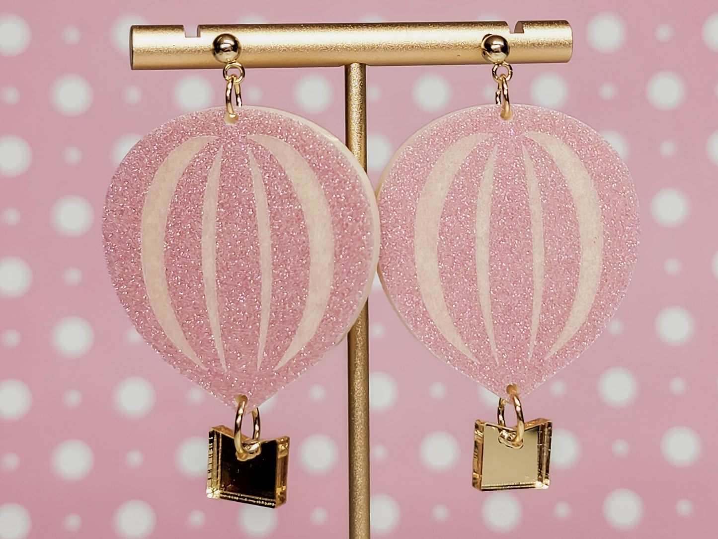Hot Air Balloon Earrings, Summer Jewelry, Fun Accessories, Beach Earrings, Hot Air Balloon Jewelry