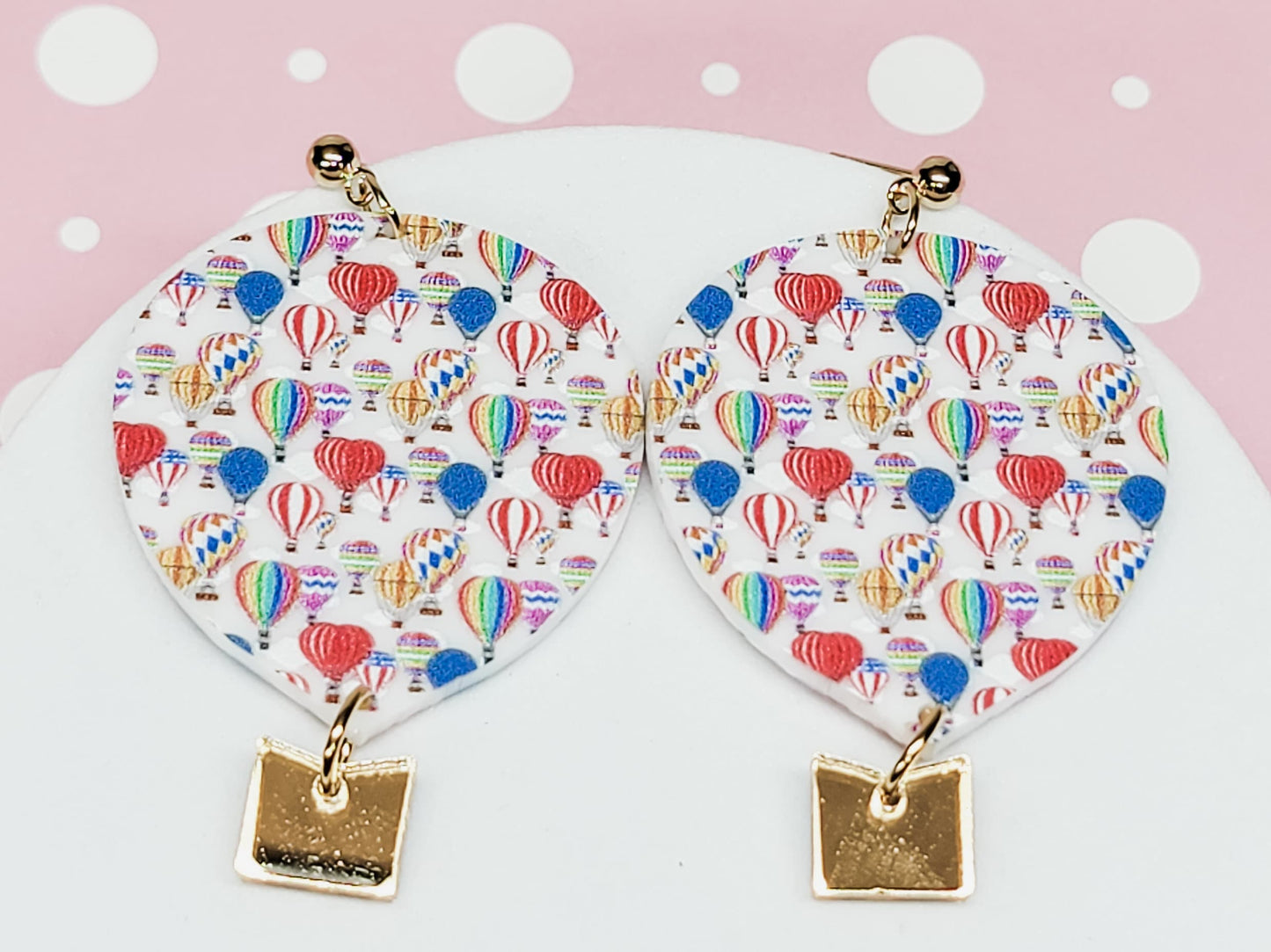 Hot Air Balloon Earrings, Summer Jewelry, Fun Accessories, Beach Earrings, Hot Air Balloon Jewelry