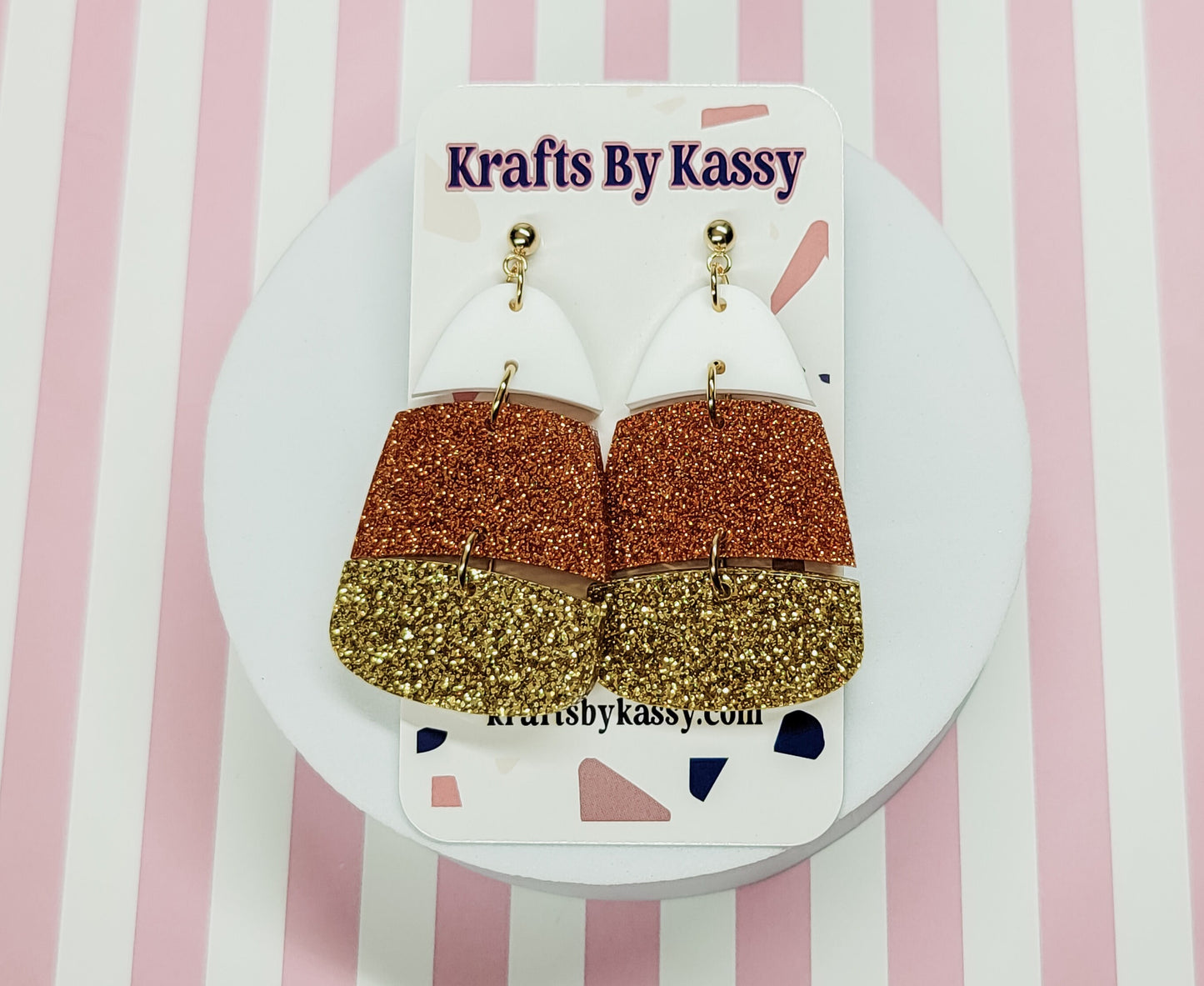 Candy Corn Earrings