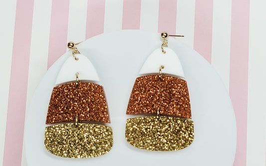 Candy Corn Earrings
