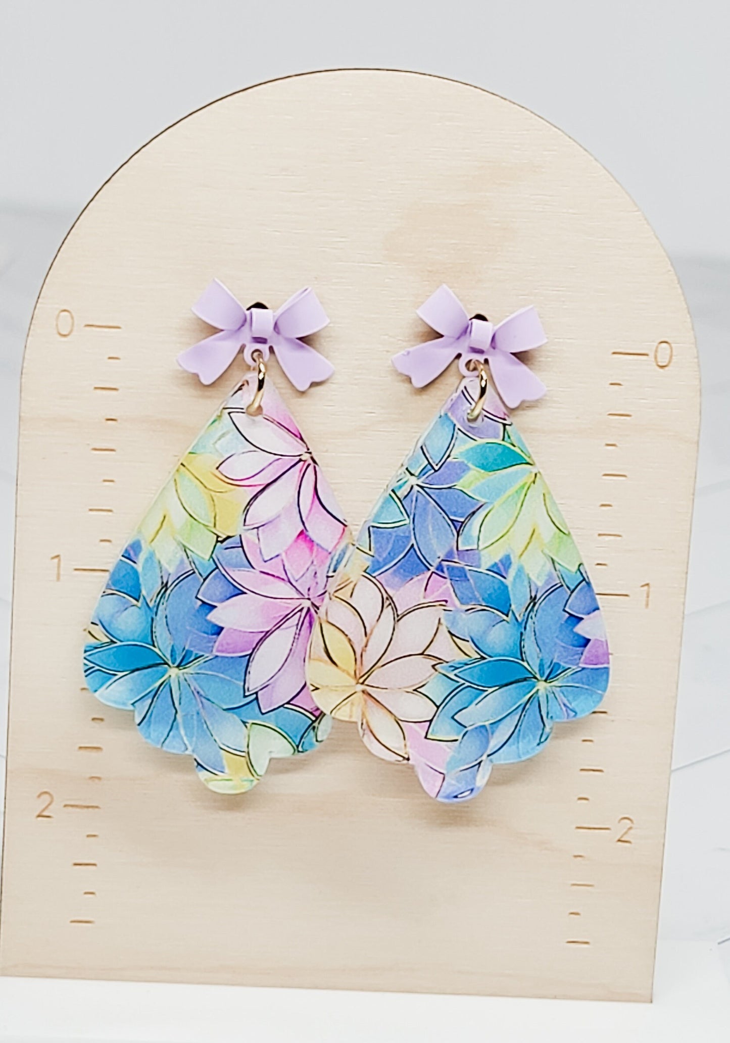 Pastel Floral Earrings, Floral Jewelry, Spring Accessories, Earrings for Everyday Wear