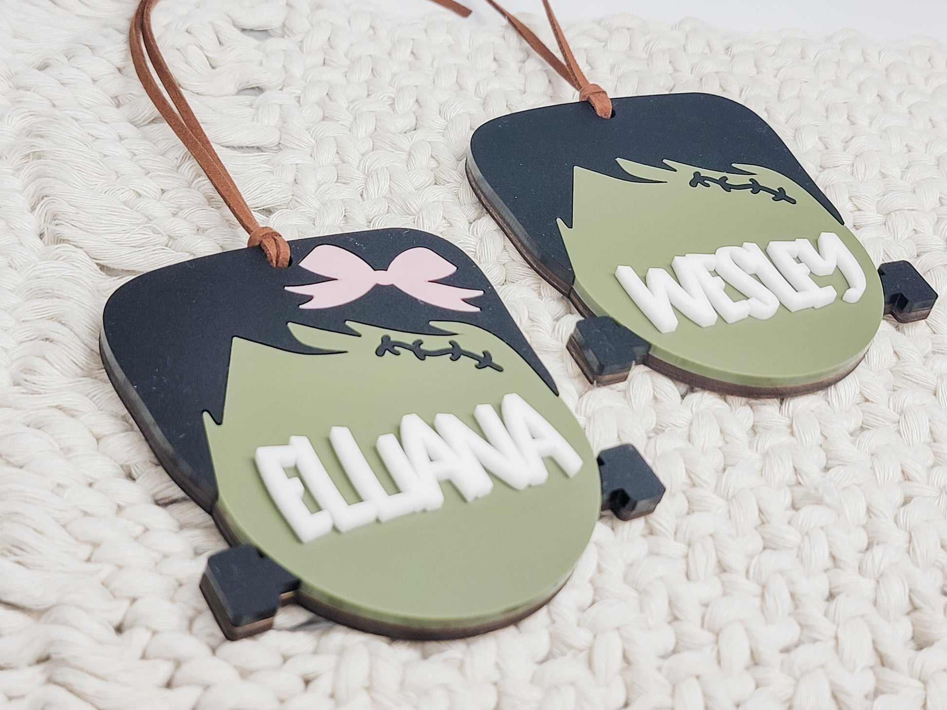 Frankenstein Halloween Tag, Boo Basket Tag, Halloween Name Tag, Trick or Treat Bag Tag, Gift for Kids. Personalized Halloween Bag Tag